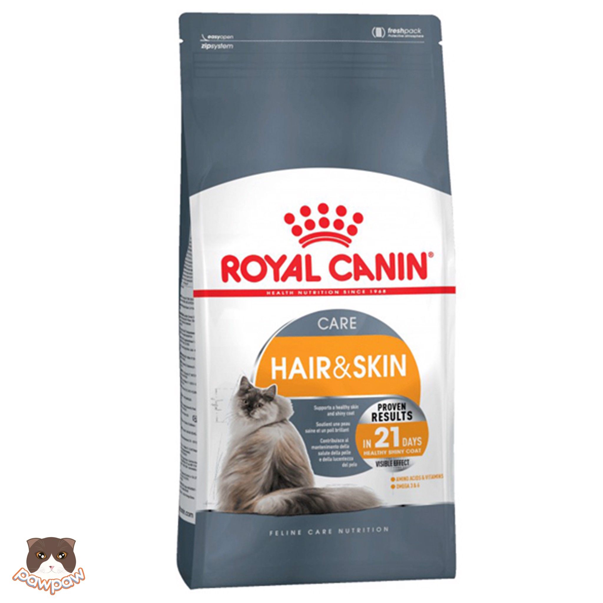 Hạt bổ trợ lông da Royal Canin Hair & Skin Care cho mèo trưởng thành