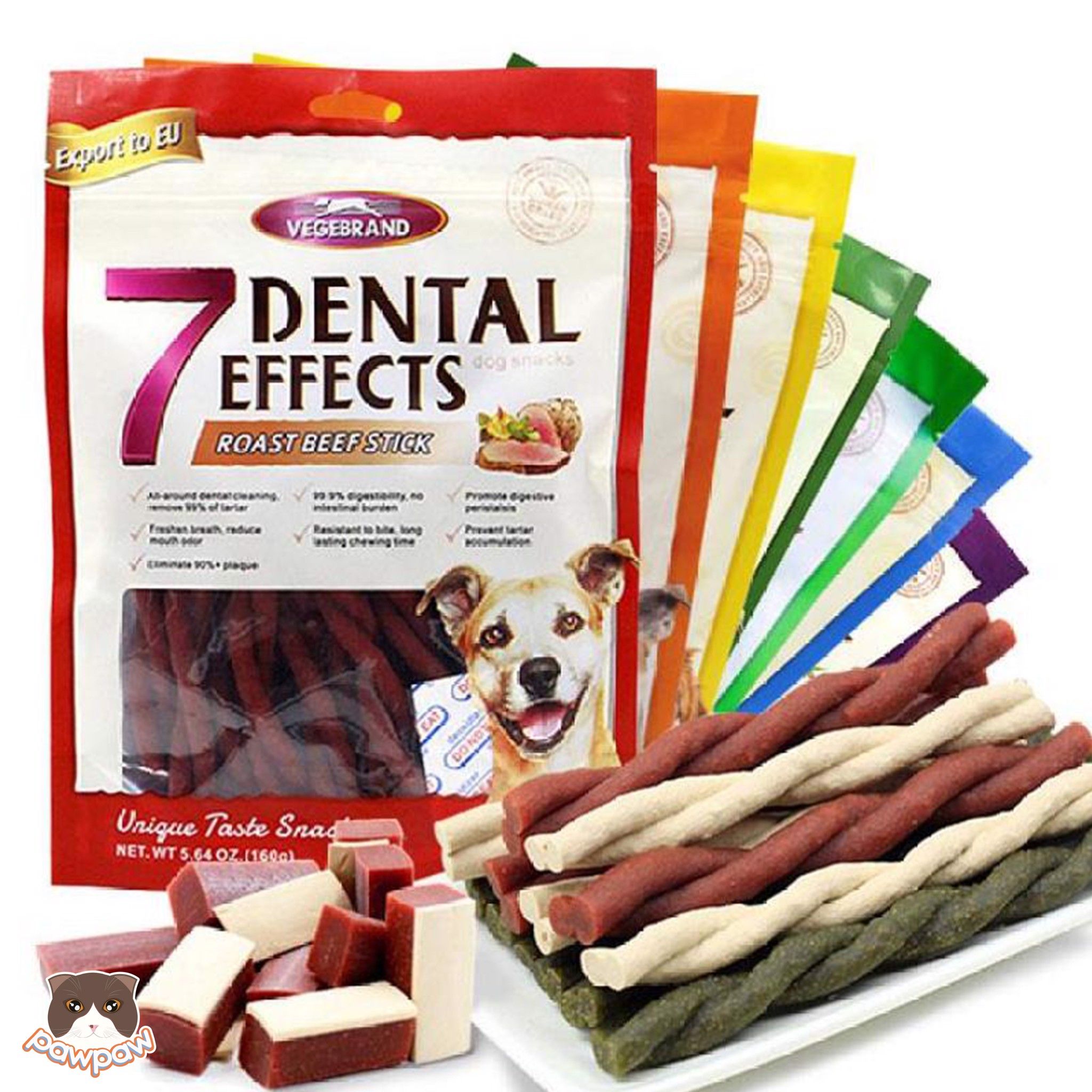 Snack xương gặm sạch răng 7Dental gói 160g cho chó
