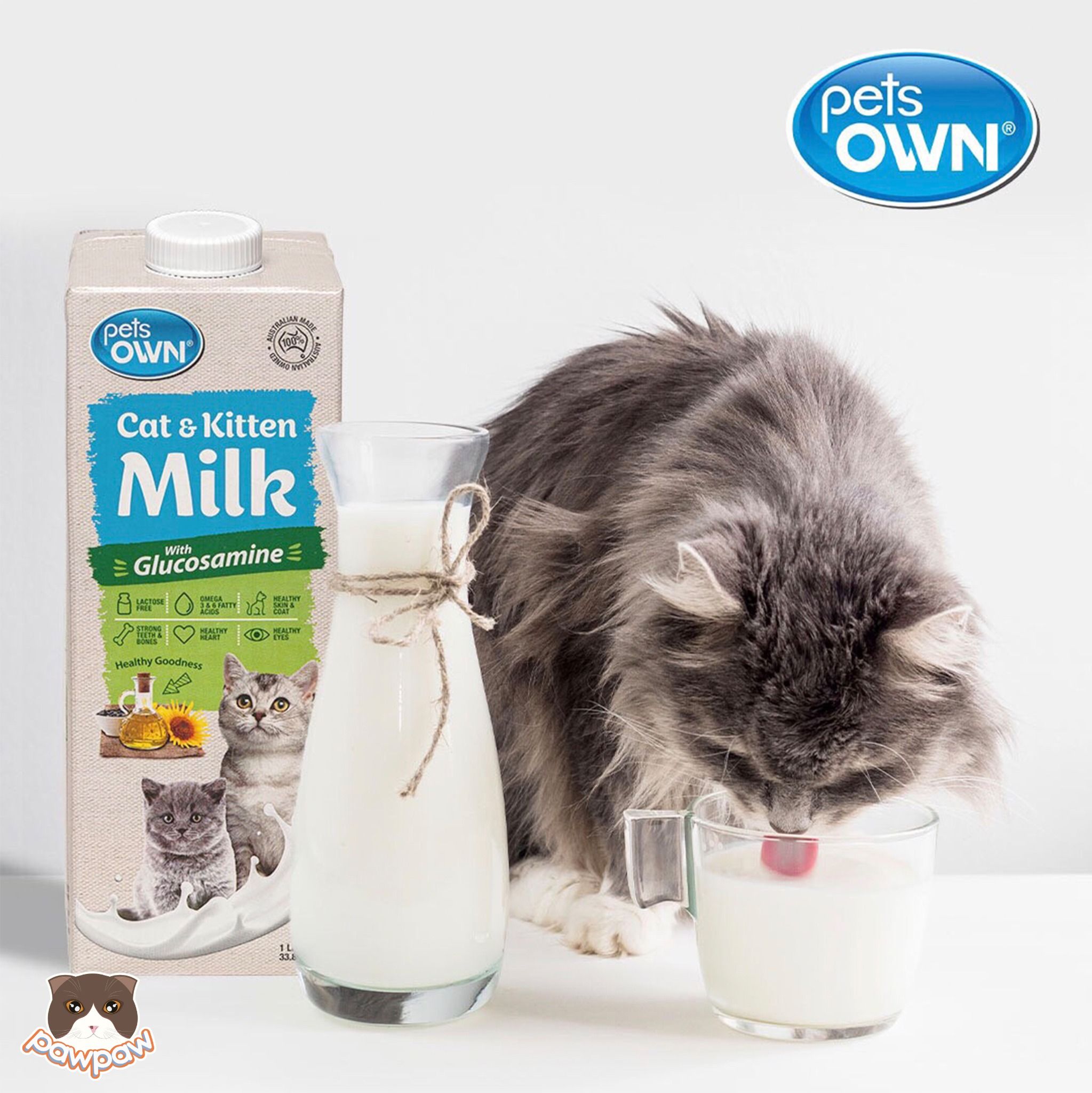  Sữa tươi Úc Pets Own 1L cho mèo 