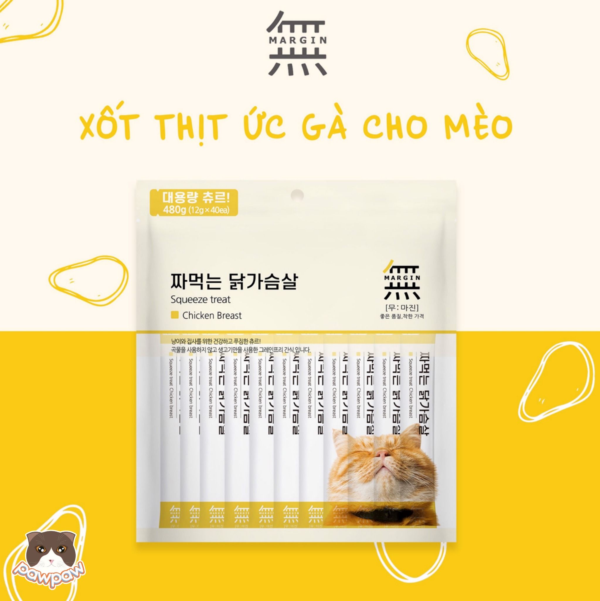 Súp thưởng Margin 480g cho mèo