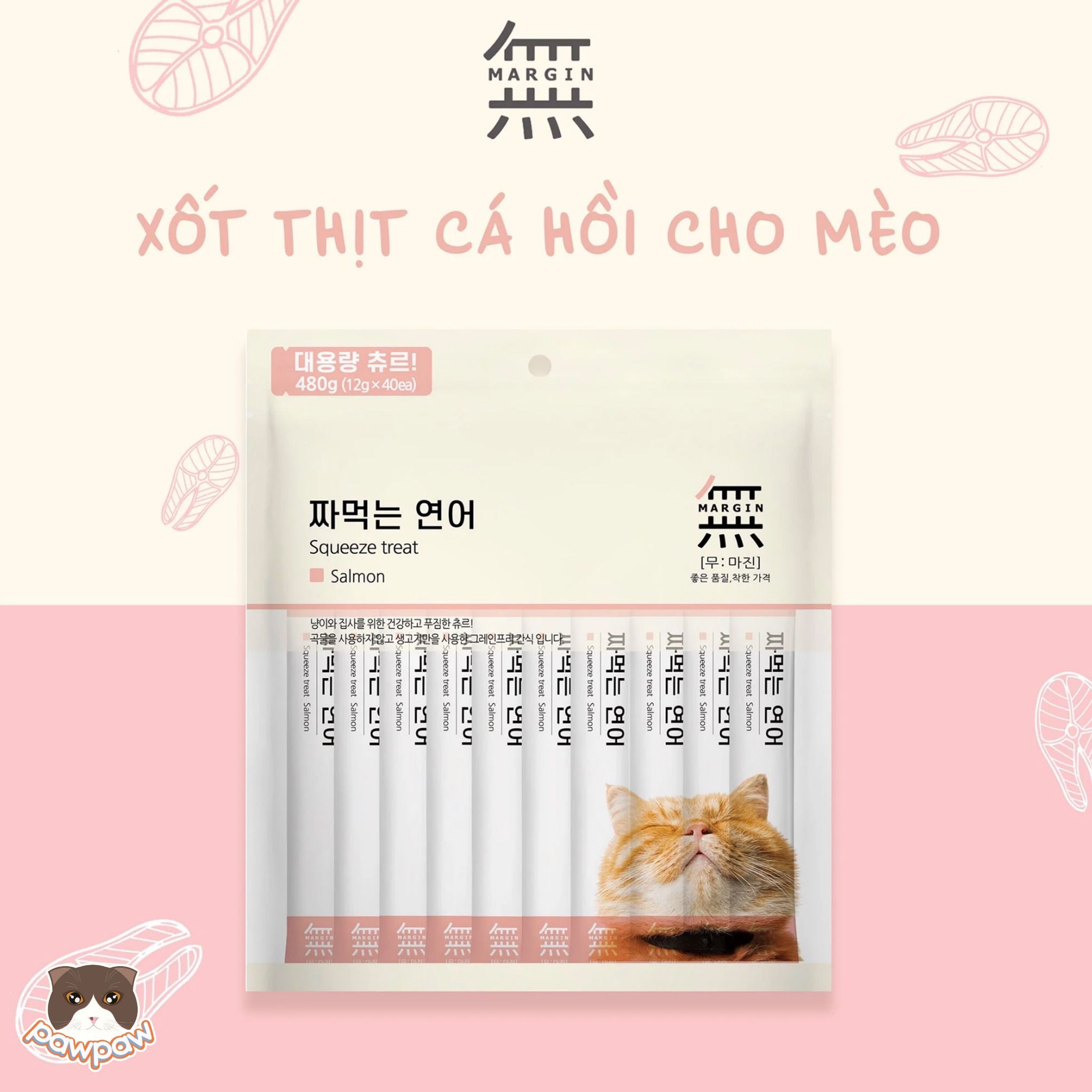 Súp thưởng Margin 480g cho mèo
