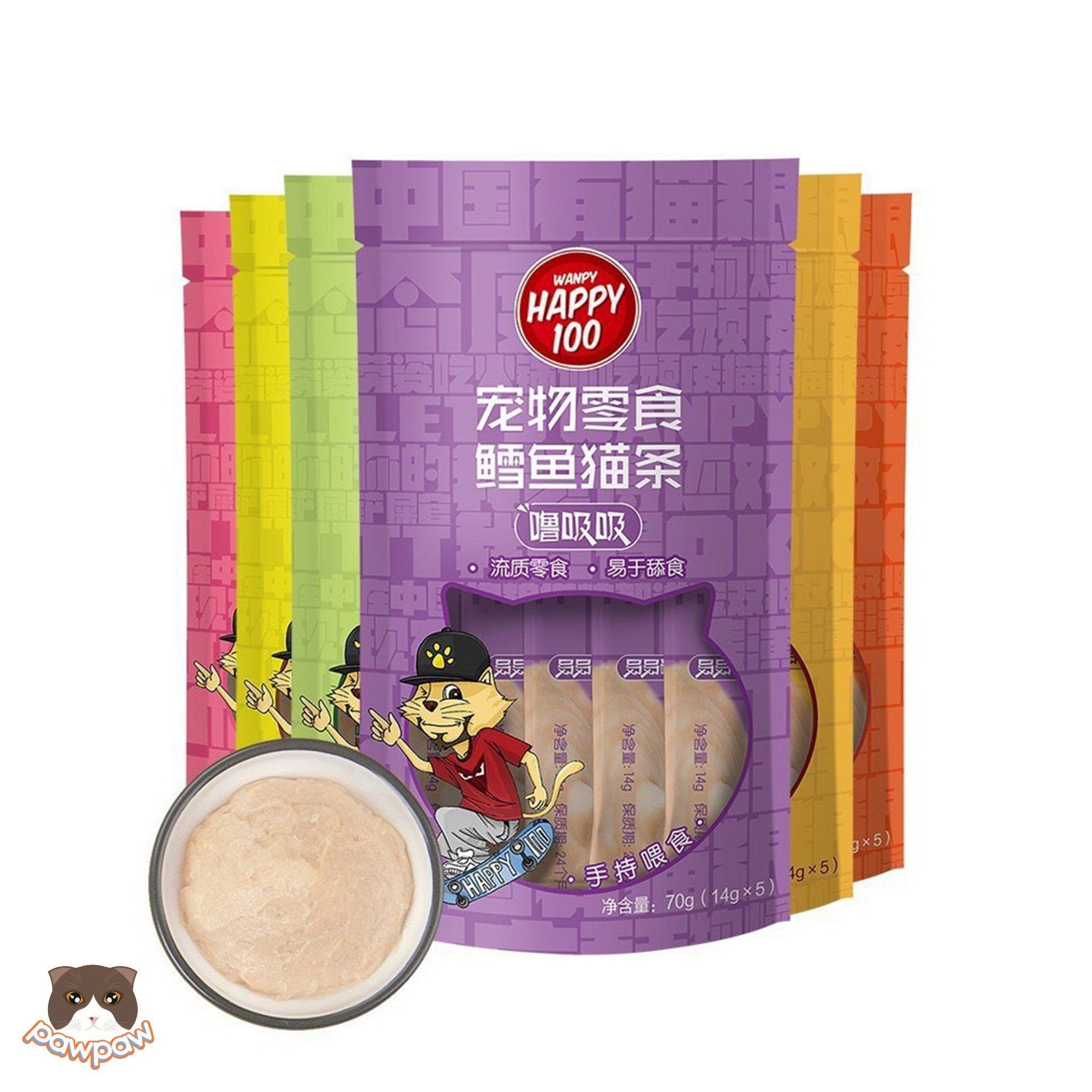 Súp thưởng Happy 100 cho mèo