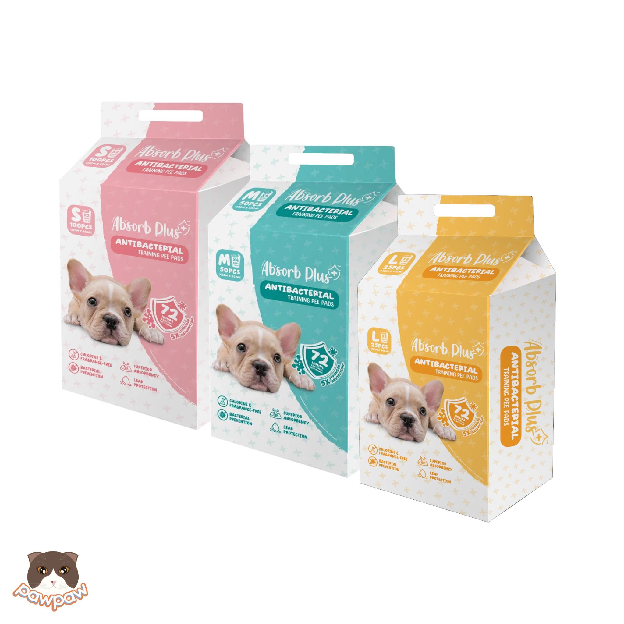 Tả lót Absorb khử mùi 72 giờ cho chó