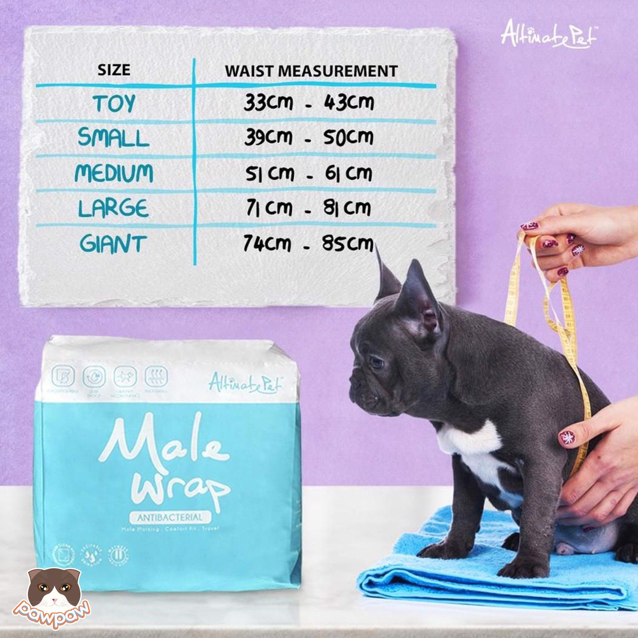  Tả quấn - bỉm cho chó đực Altimate Male Wrap 