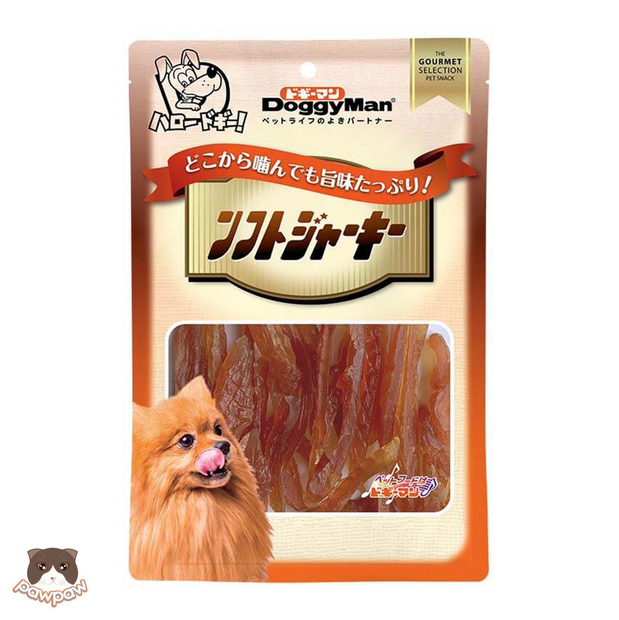 Thanh gà sấy dẻo Doggyman 80g cho chó