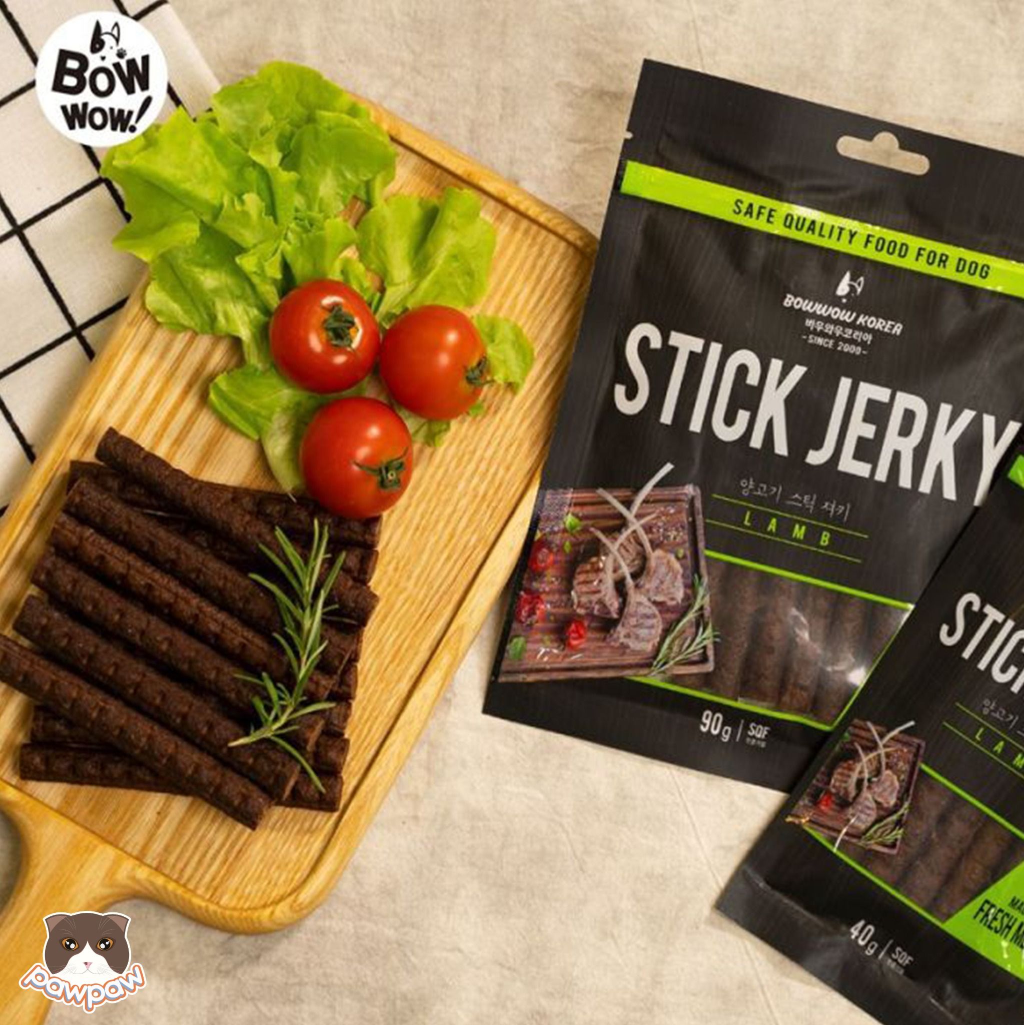 Thịt cừu que Bowwow Stick Jerky cho chó