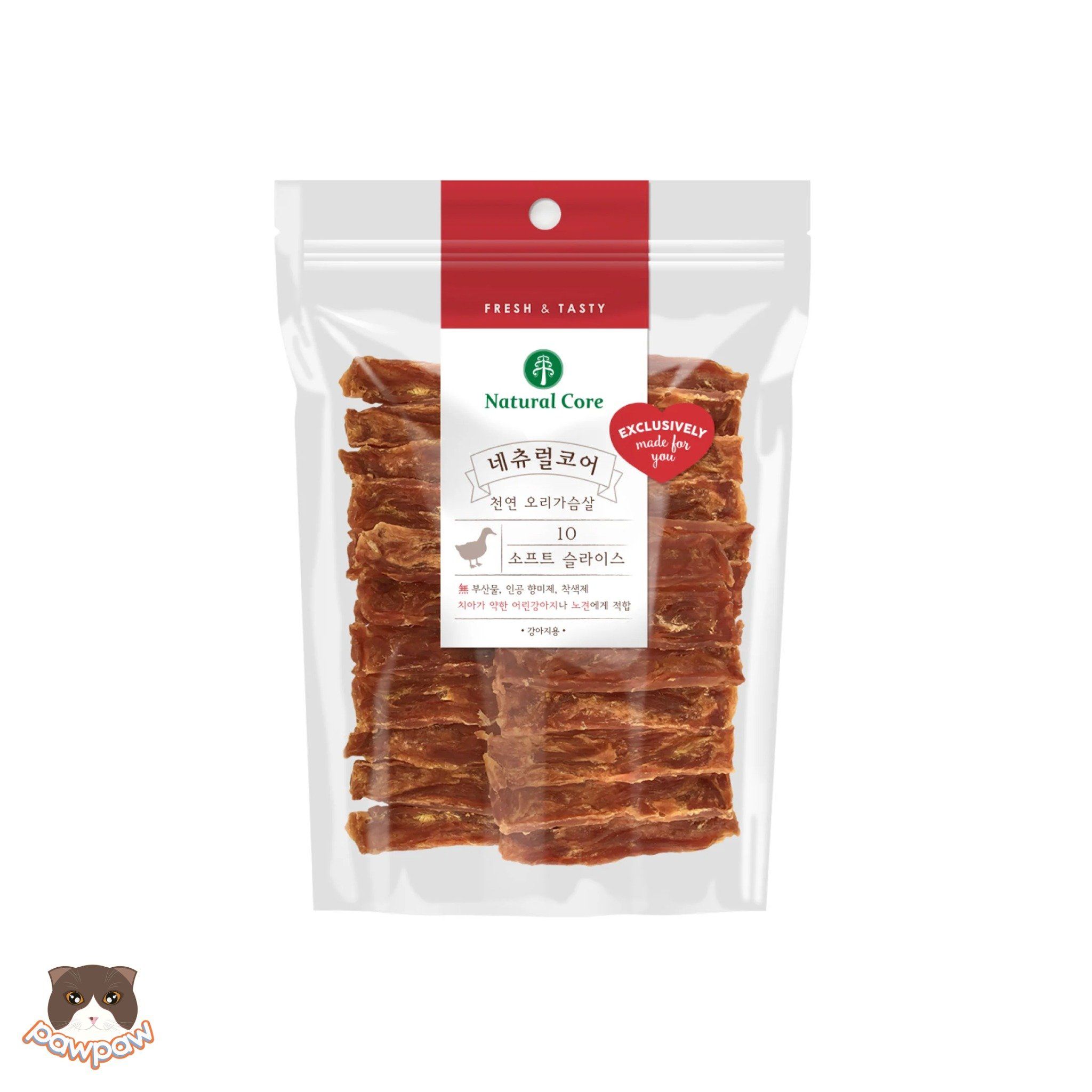 Thịt vịt sấy mềm Natural Core 180g cho chó