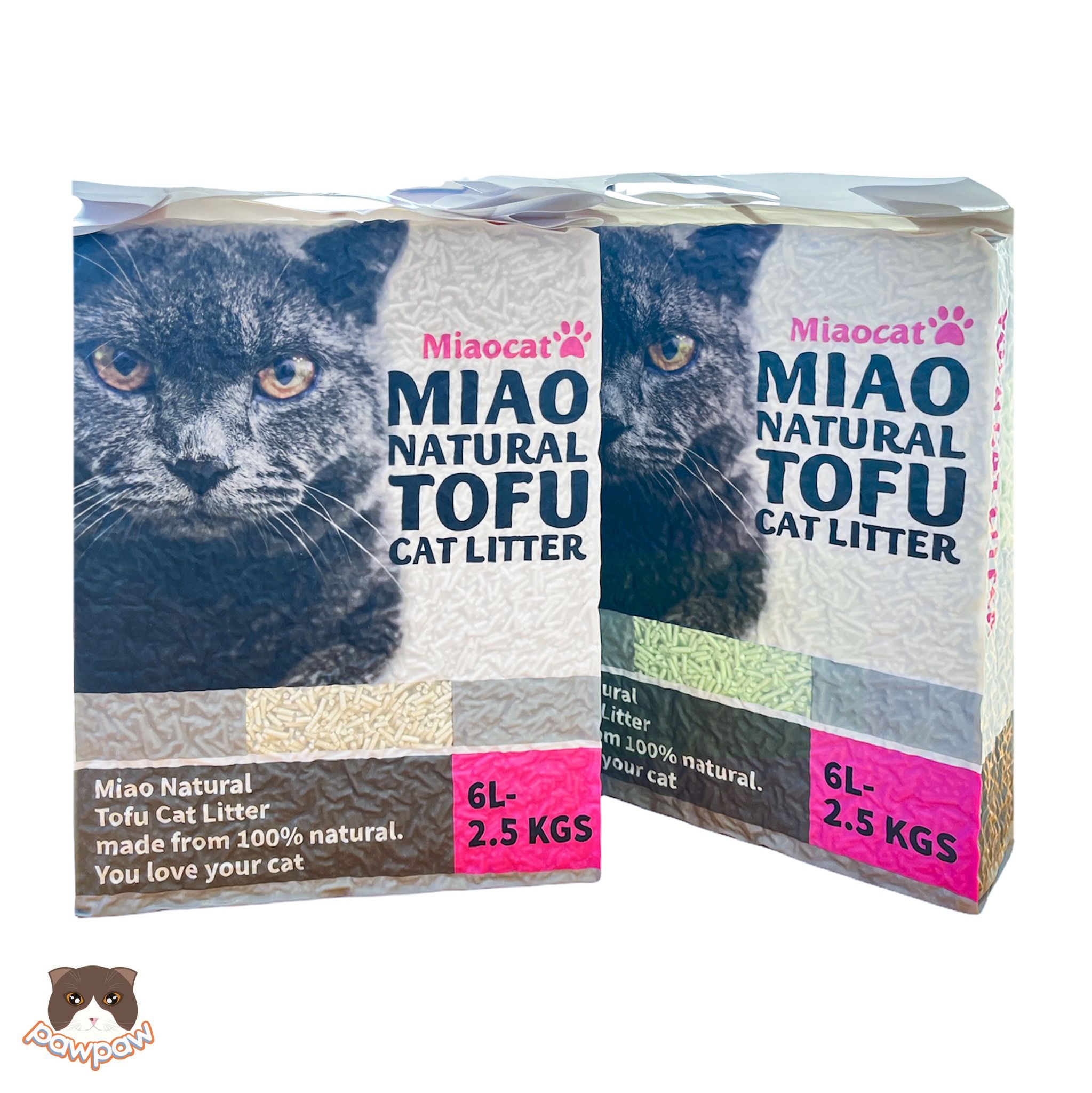  Cát đậu nành Miao Natural Tofu 6L cho mèo 