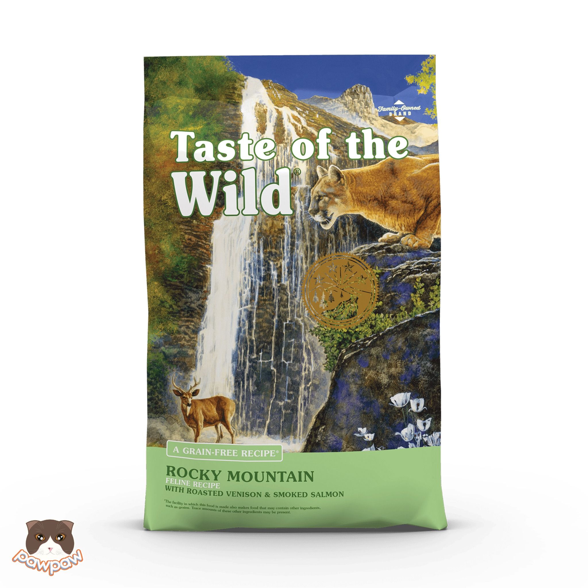  Hạt Taste Of The Wild Rocky Mountain nai nướng & cá hồi xông khói 500g cho mèo mẹ & mèo con 