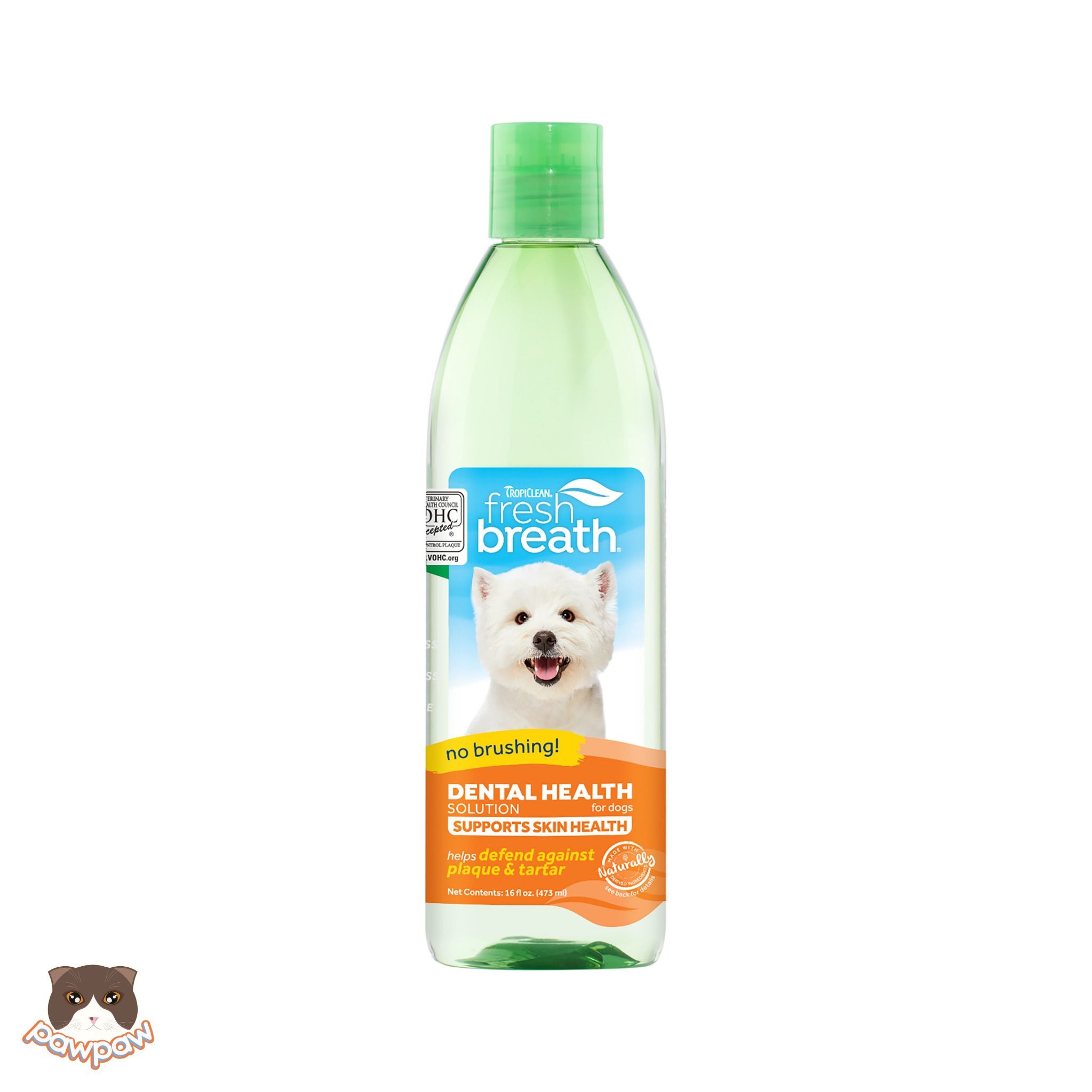 Dung dịch chăm sóc răng miệng & cải thiện da, lông Tropiclean Plus Skin Coat 473ml cho chó
