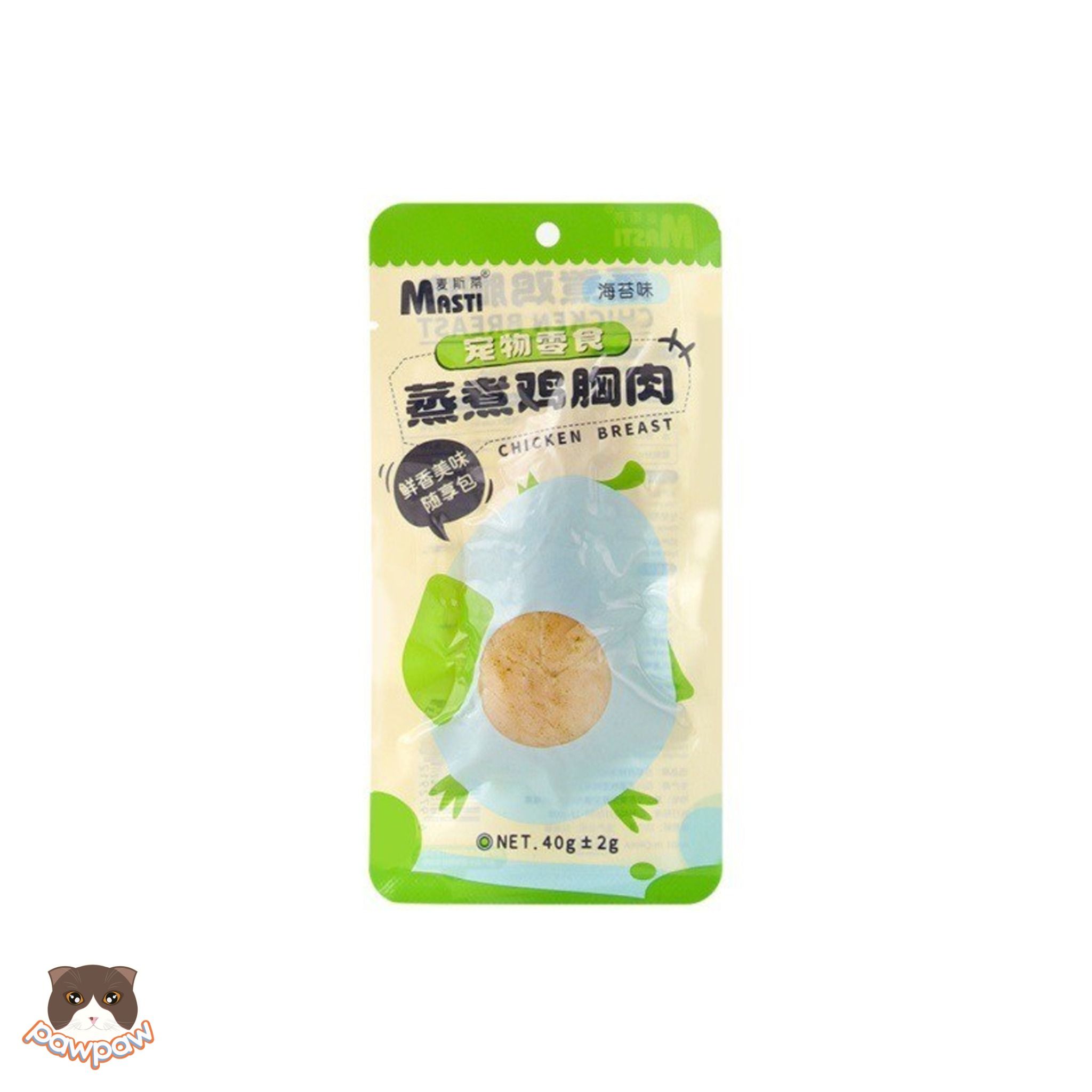 Ức gà hấp nhiều vị Masti 40g cho chó mèo