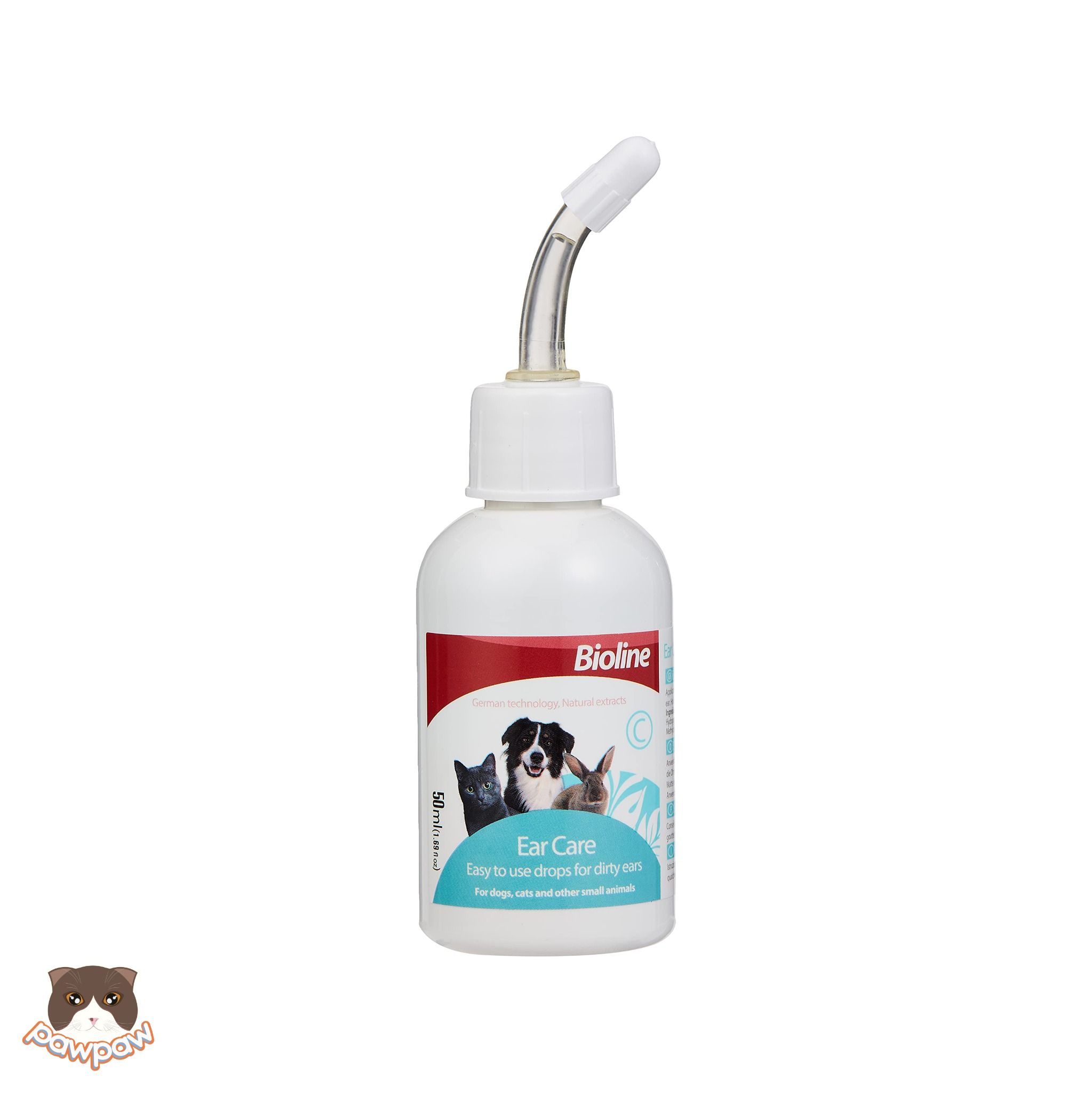 Dung dịch vệ sinh tai Bioline Ear Care 50ml cho chó mèo