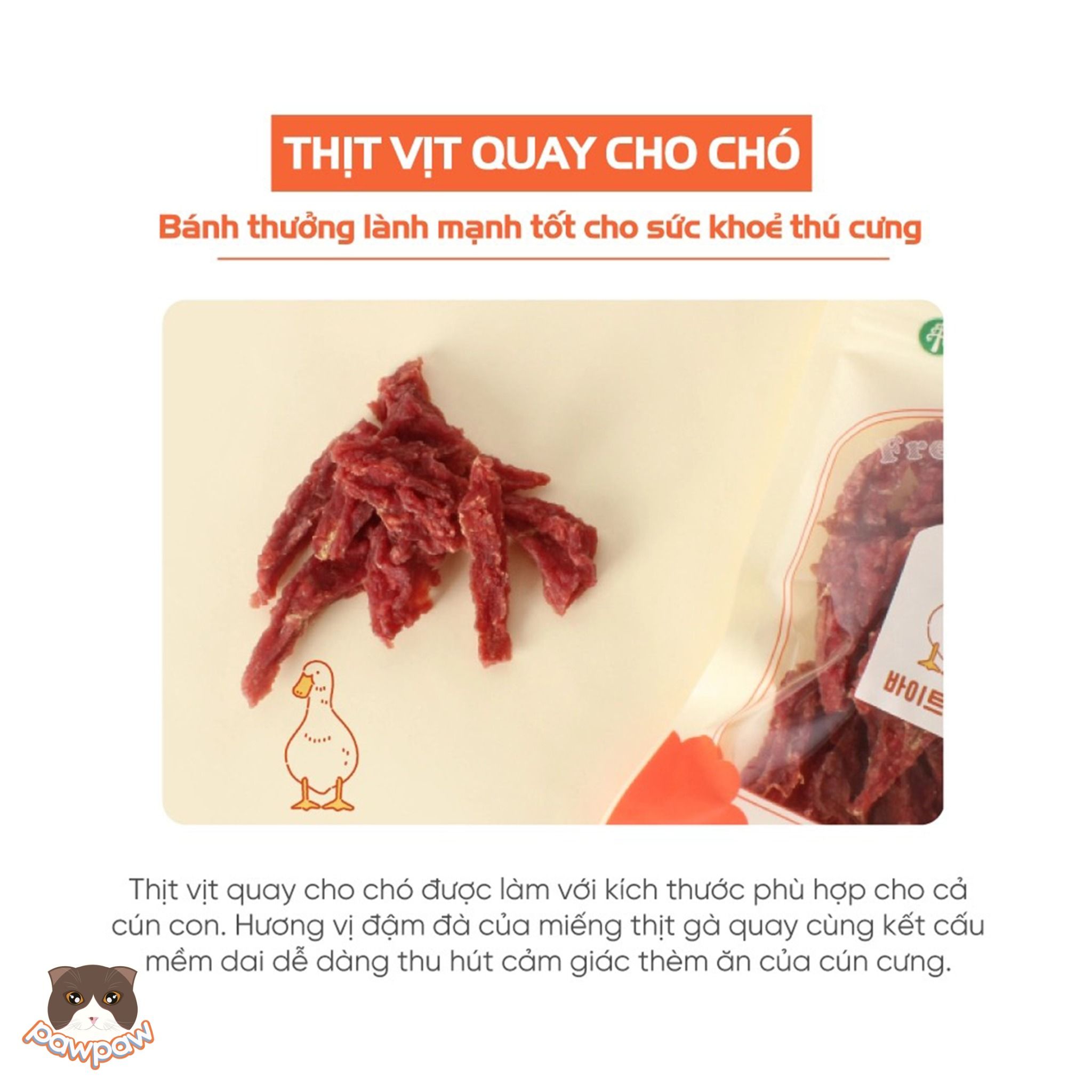 Thịt vịt quay Natural Core 70g cho chó