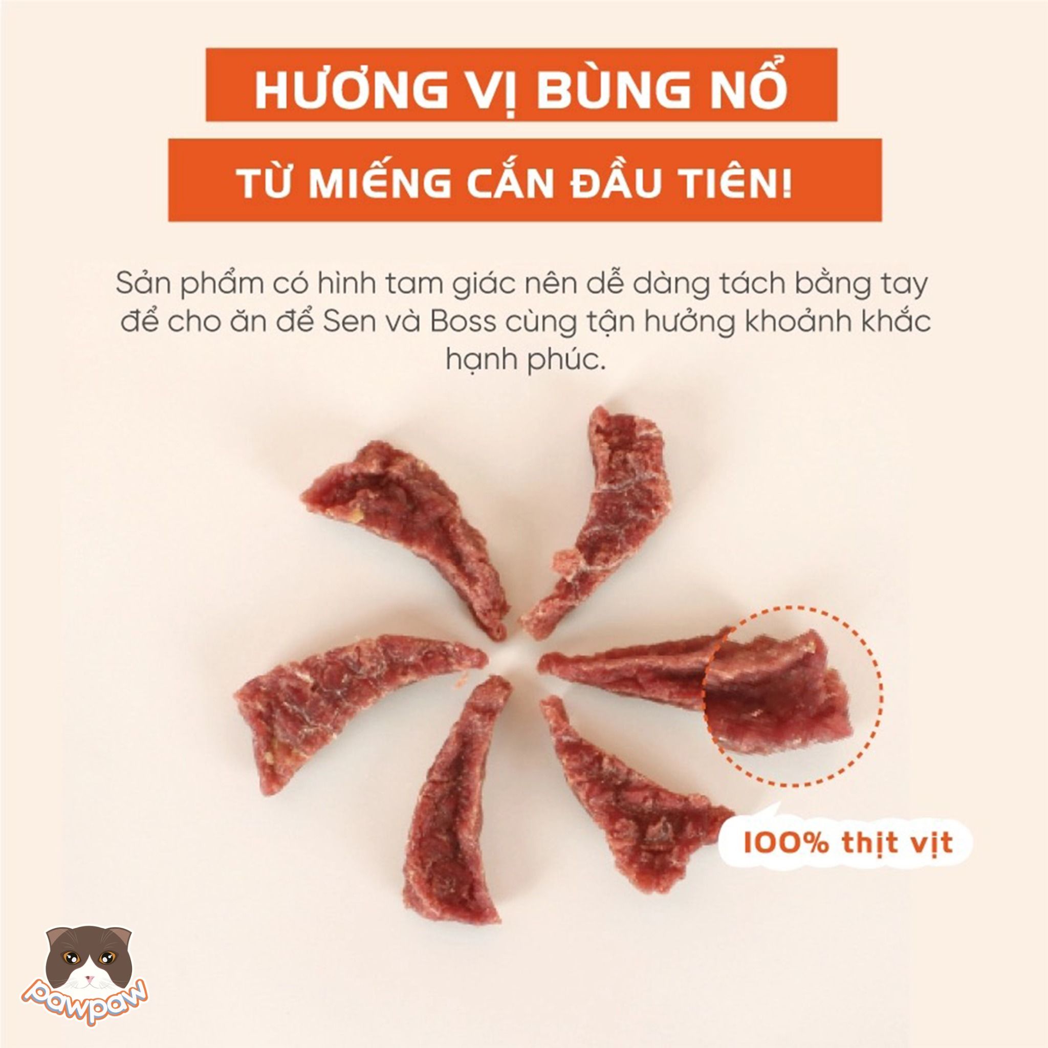 Thịt vịt quay Natural Core 70g cho chó