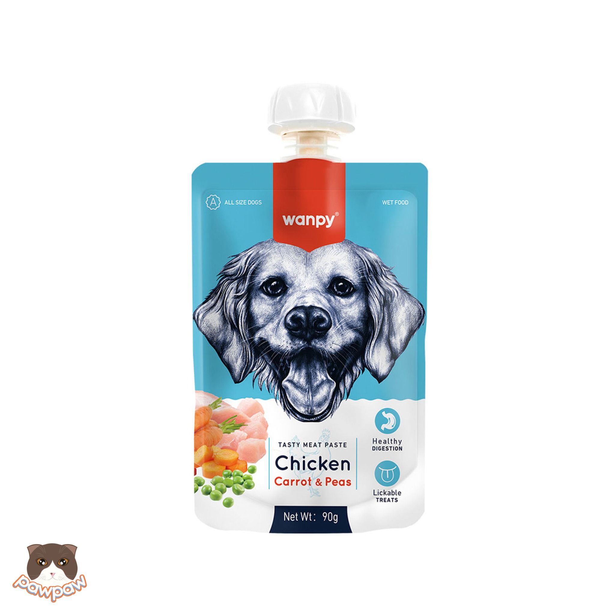Súp thưởng Wanpy Tasty Meat Paste 90g cho chó