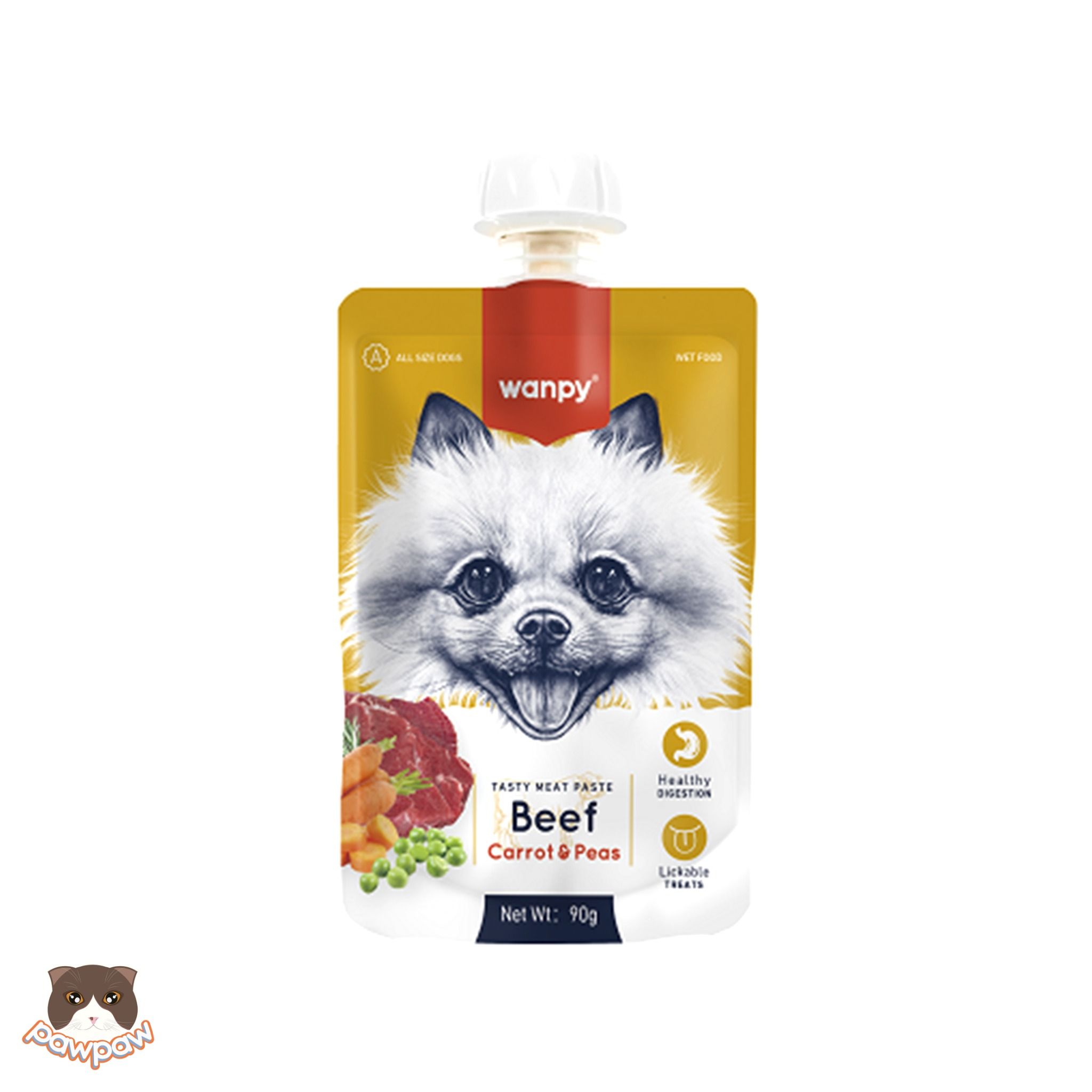 Súp thưởng Wanpy Tasty Meat Paste 90g cho chó