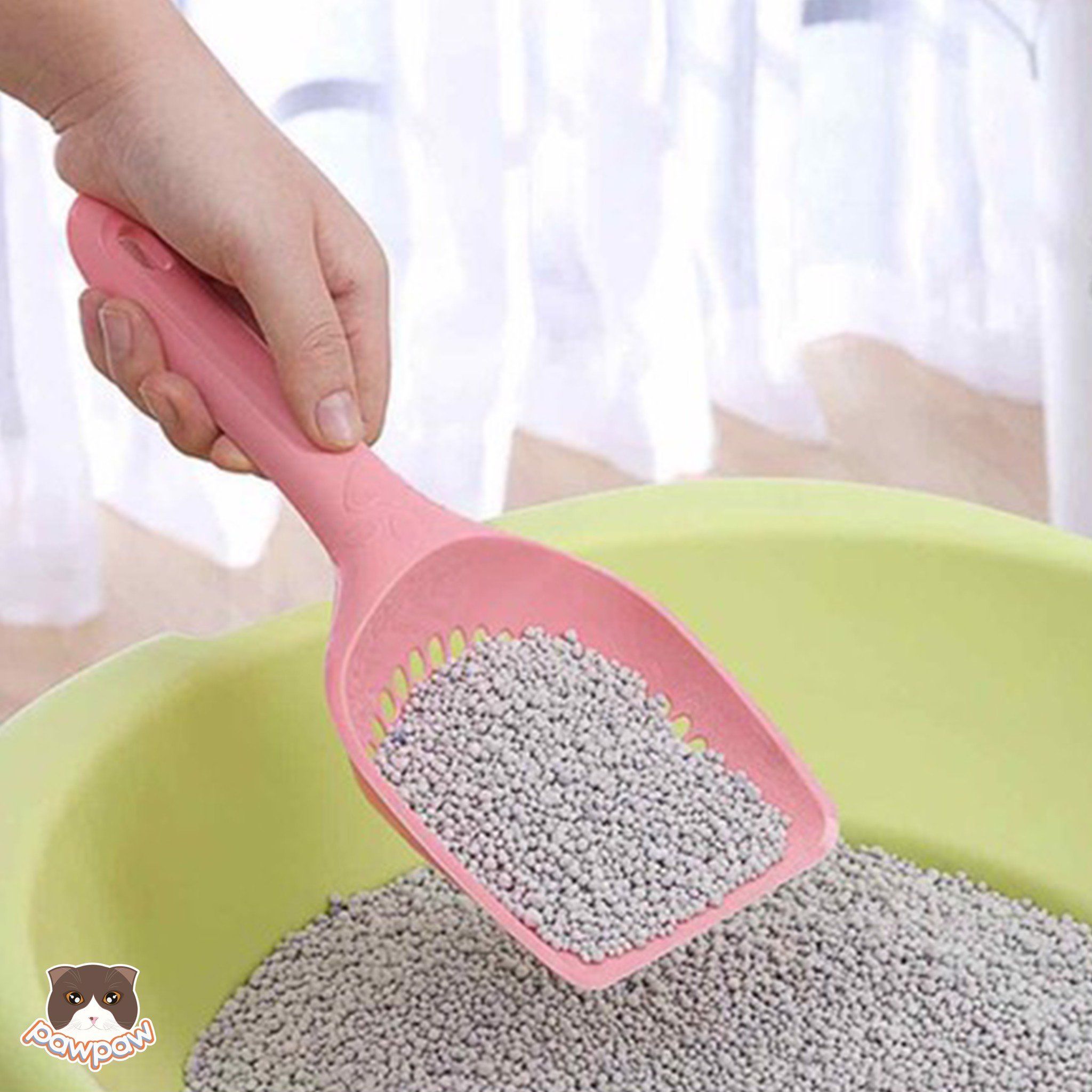 Xẻng dọn cát vệ sinh lỗ tròn cho mèo