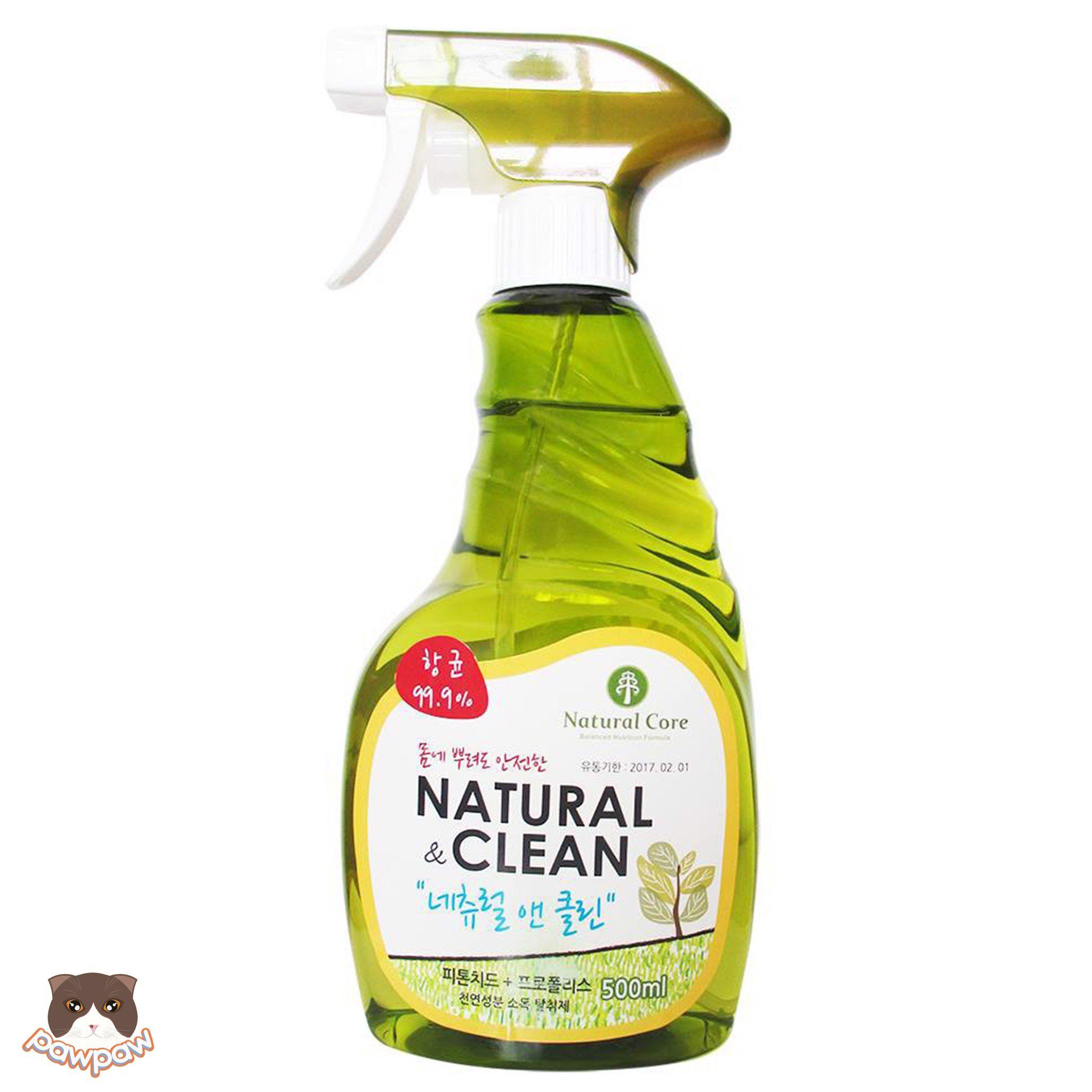 Xịt khử mùi diệt khuẩn Natural Clean 500ml cho chó mèo