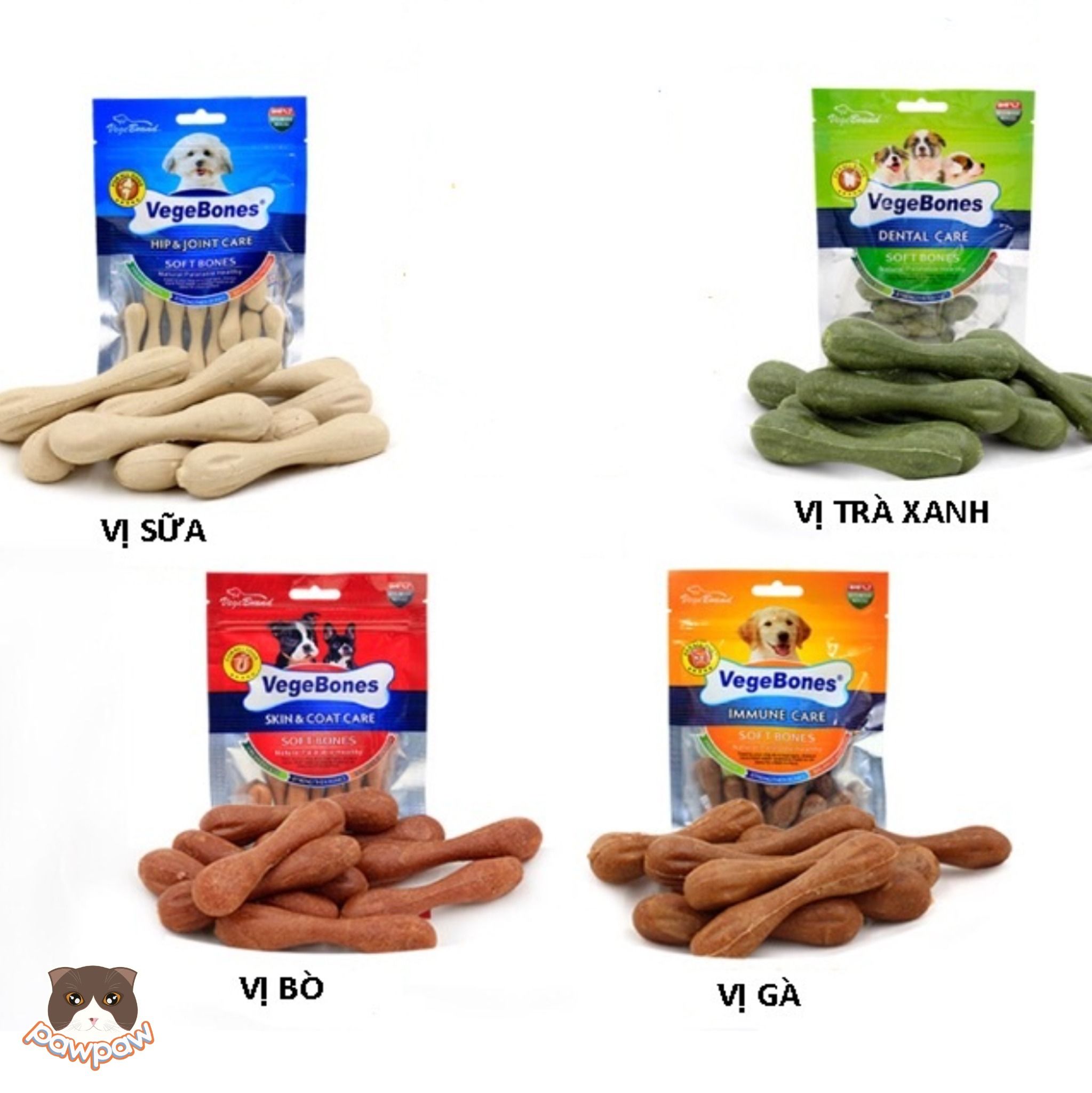 Xương mềm Vege Bones 60g cho chó