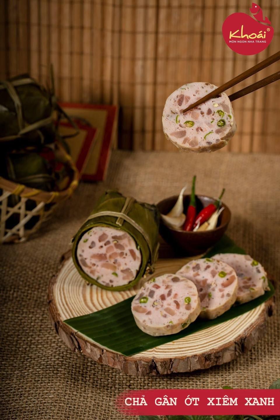 CHẢ GÂN ỚT XIÊM XANH 500GR - NHÀ HÀNG KHOÁI