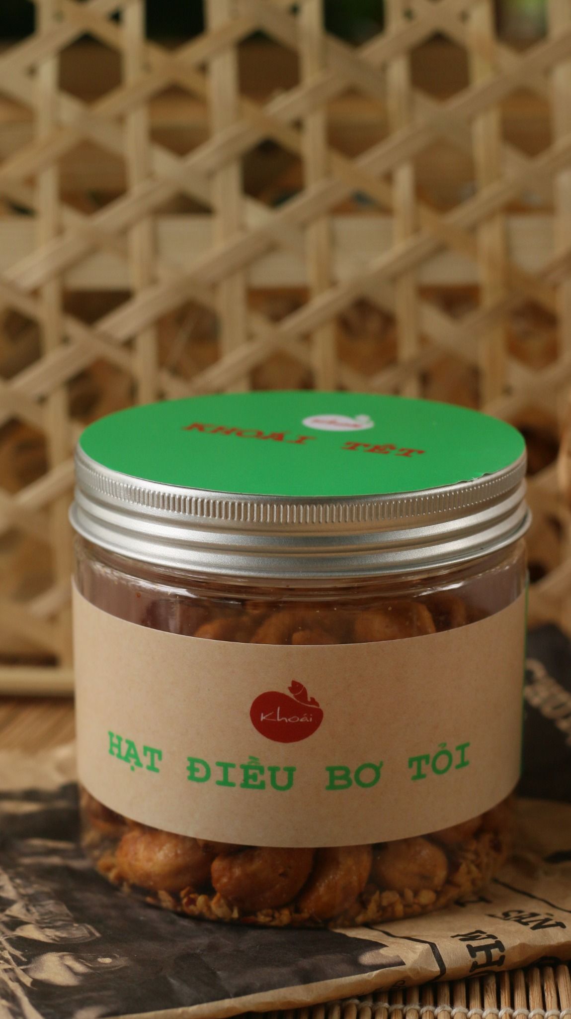 HẠT ĐIỀU VỊ BƠ TỎI 150GR - NHÀ HÀNG KHOÁI