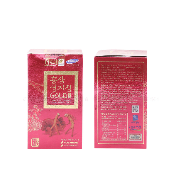  Cao hồng sâm linh chi Pocheon Hàn Quốc 480g 