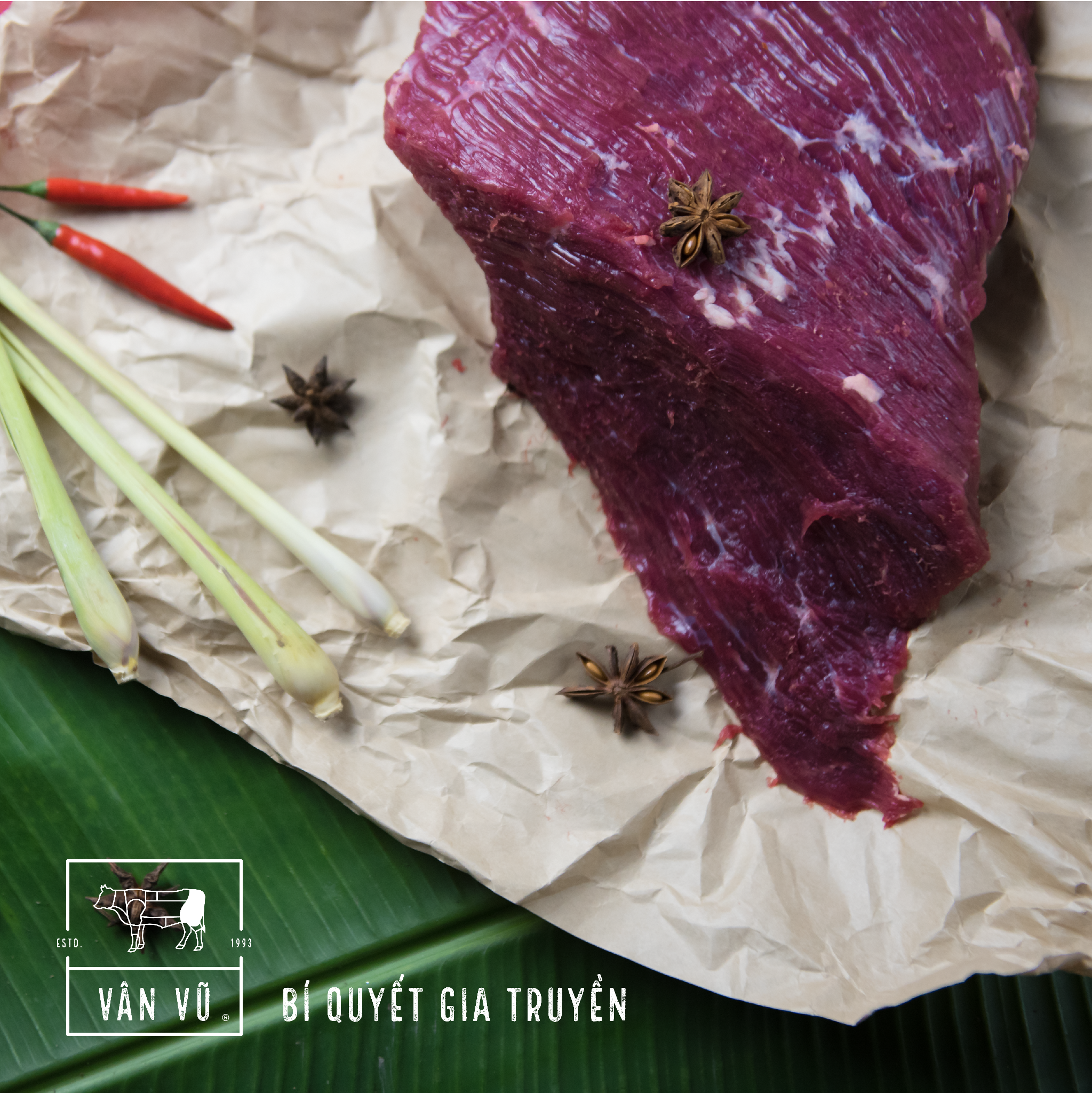 Bò khô Vân Vũ - Miếng 200g