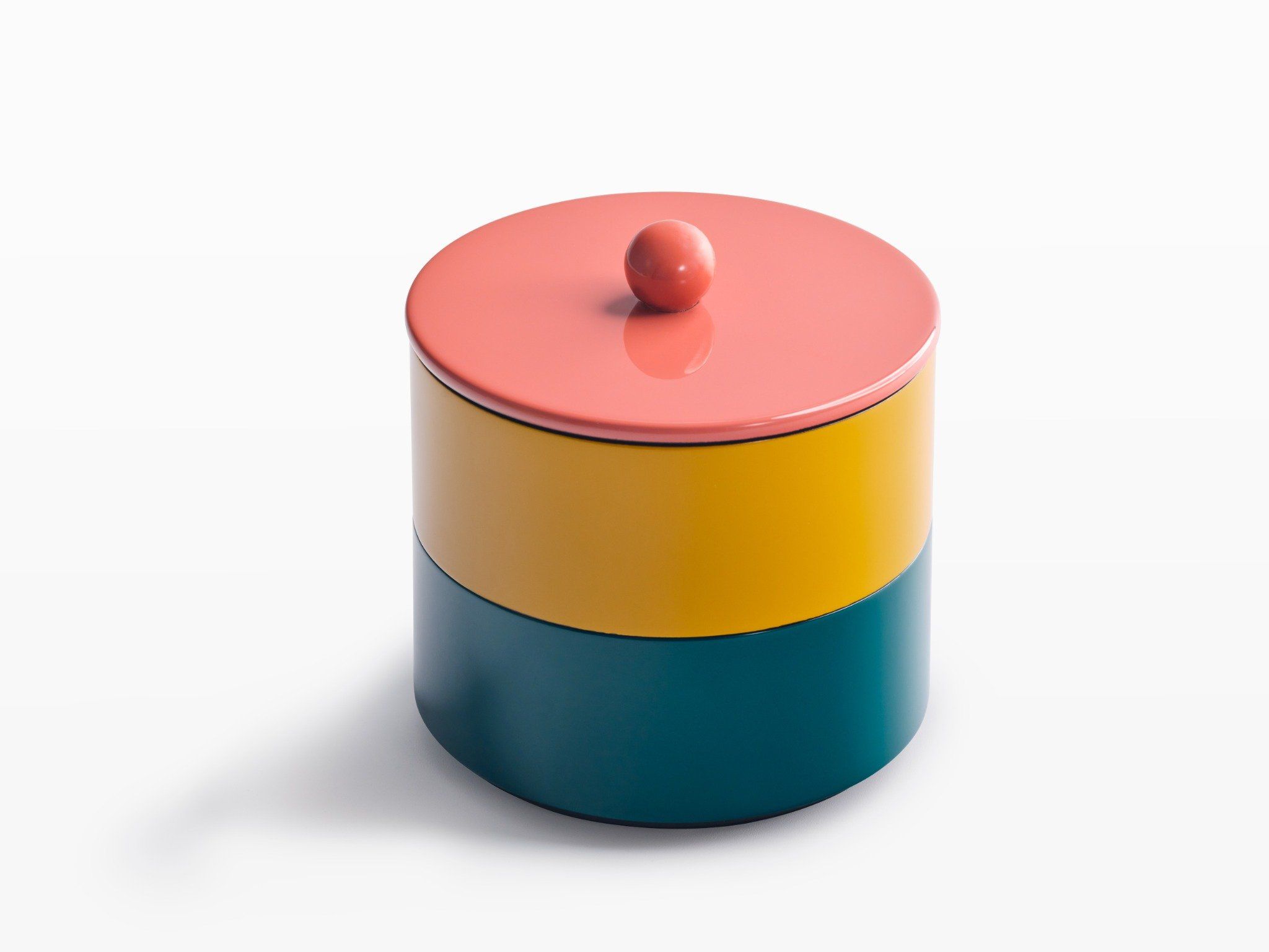 ITM - Lacquer Stackable Box Knot (Curry, Blue & Rosewood)