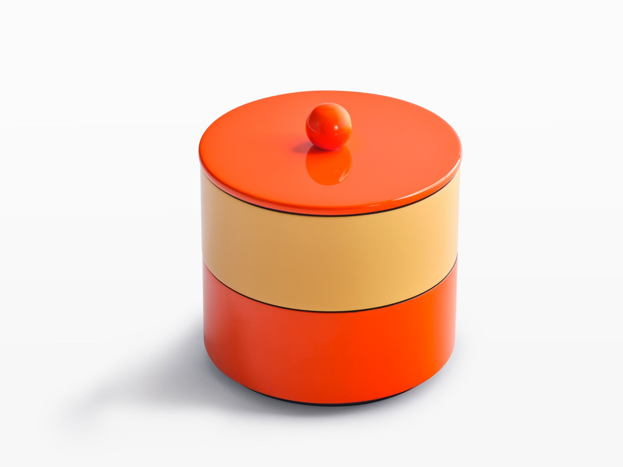 ITM - Lacquer Stackable Box Knot (Orange & Peach)