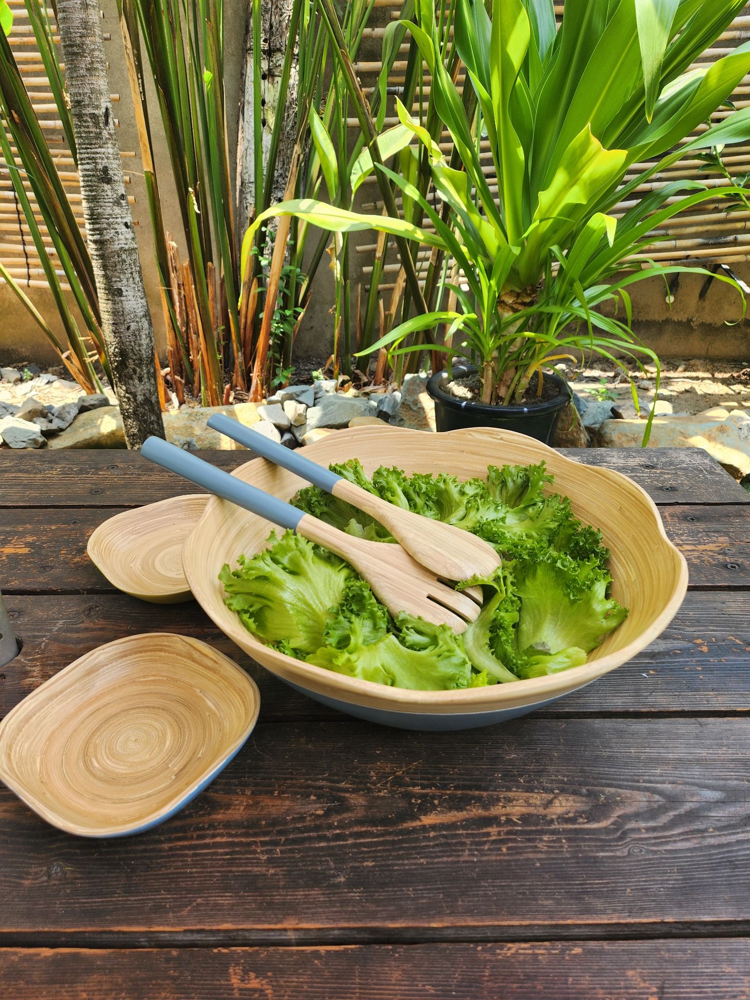 ITM - Bamboo Bowl Flower Shape