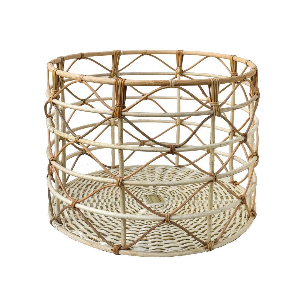 Rattan basket round