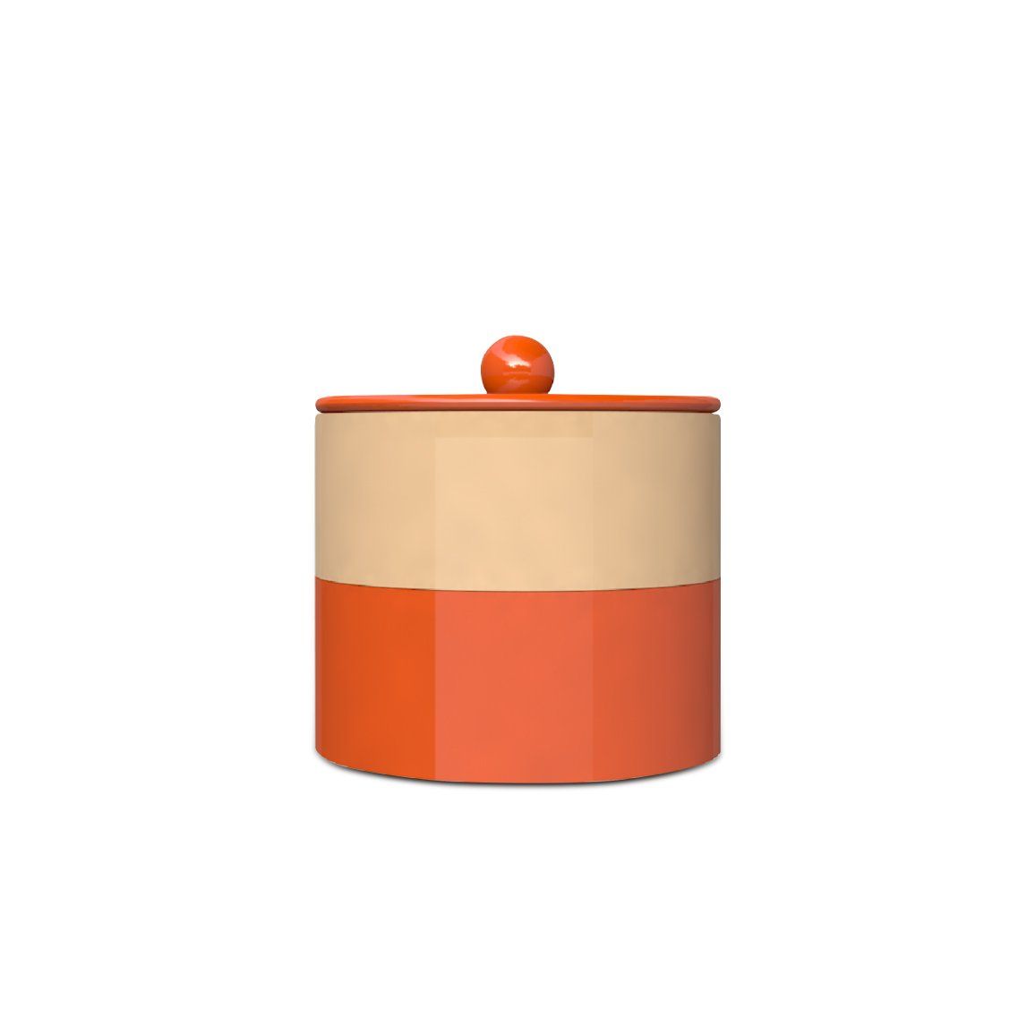 ITM - Lacquer Stackable Box Knot (Orange & Peach)