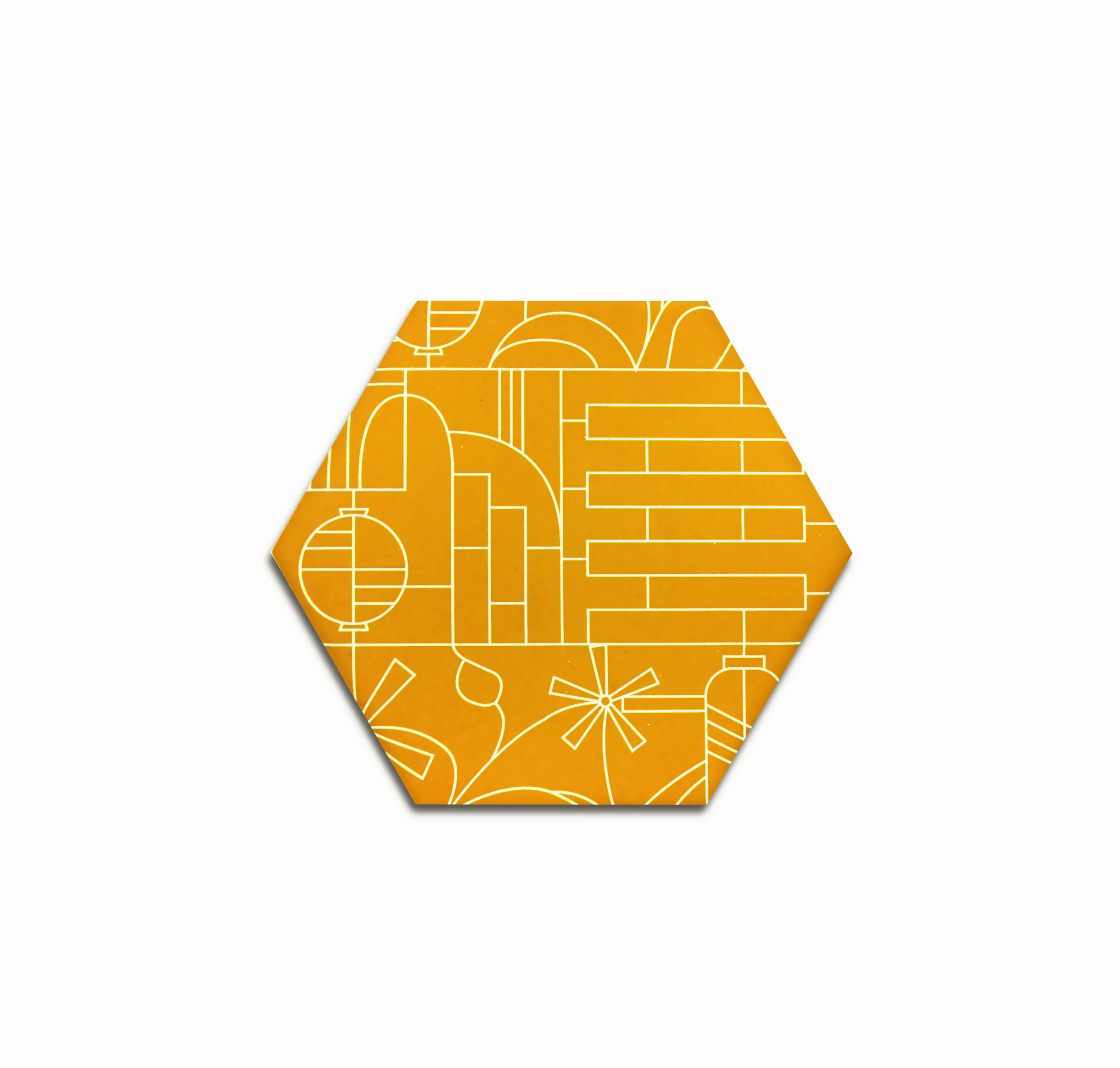 Ceramic Hexagon Coaster