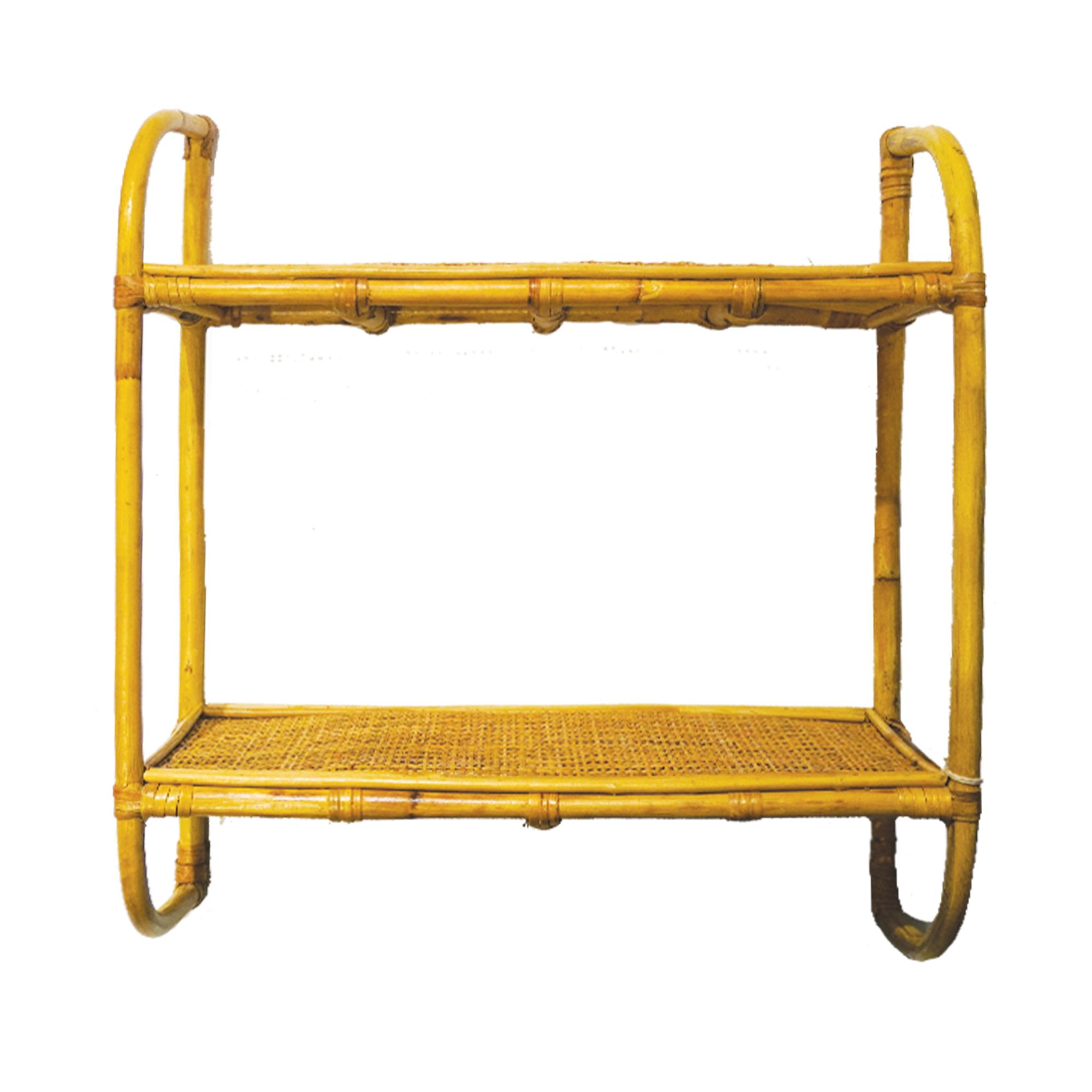 Rattan Double Wall Shelves