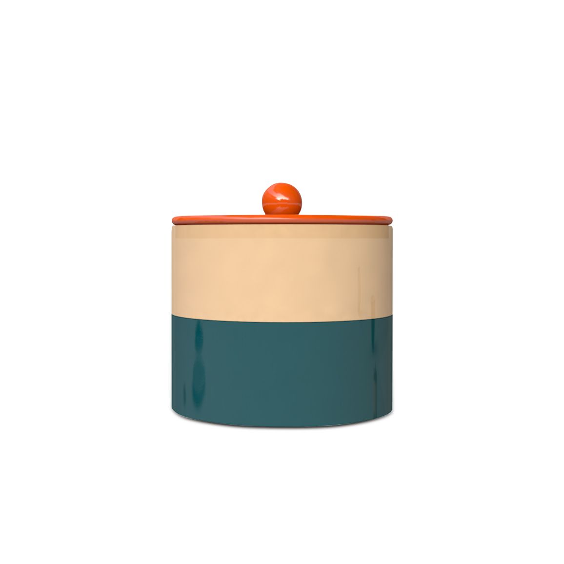ITM - Lacquer Stackable Box Knot (Peach, Blue & Orange)