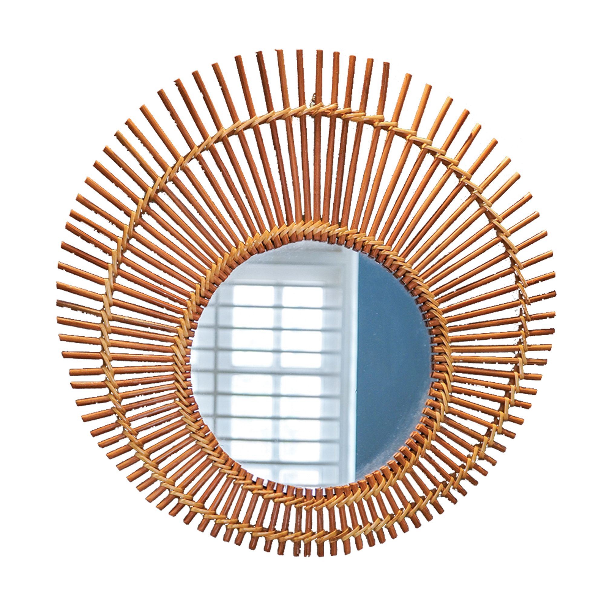 Rattan Mirror