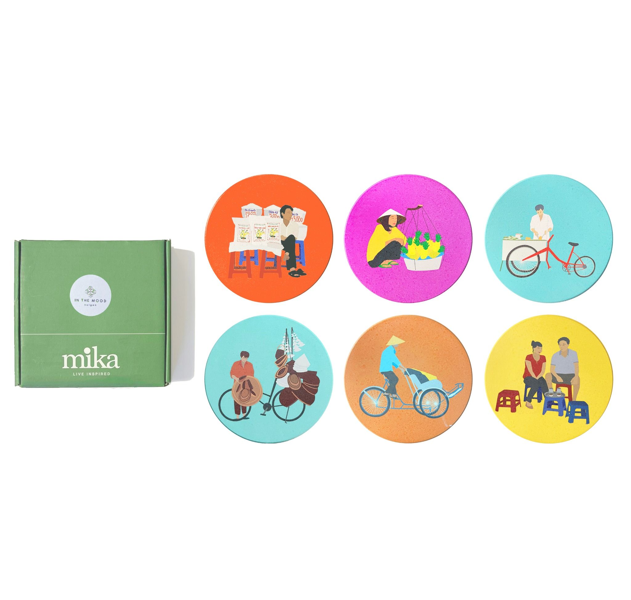 ITM - Round Coaster Fruits Seller