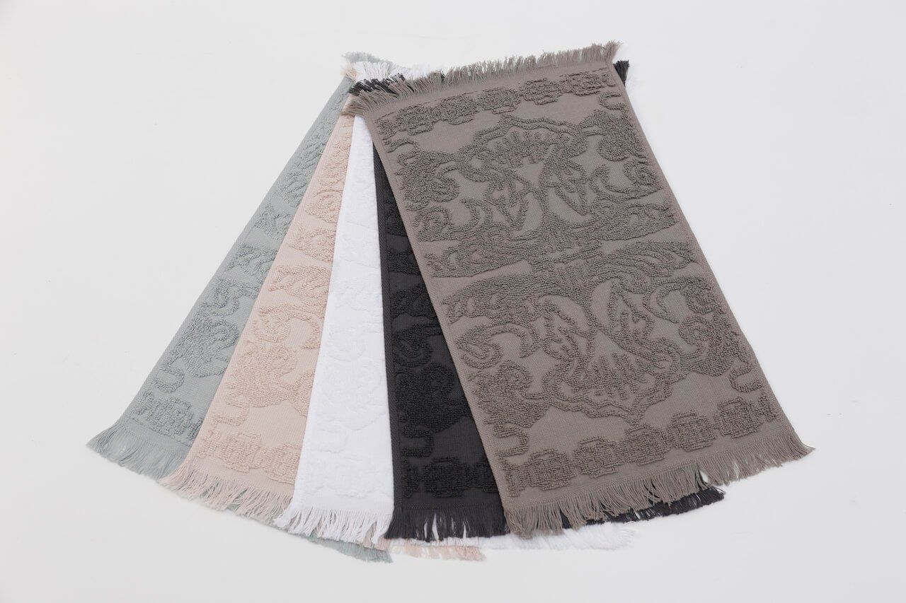 Set Of 6 Hand Towel Grey