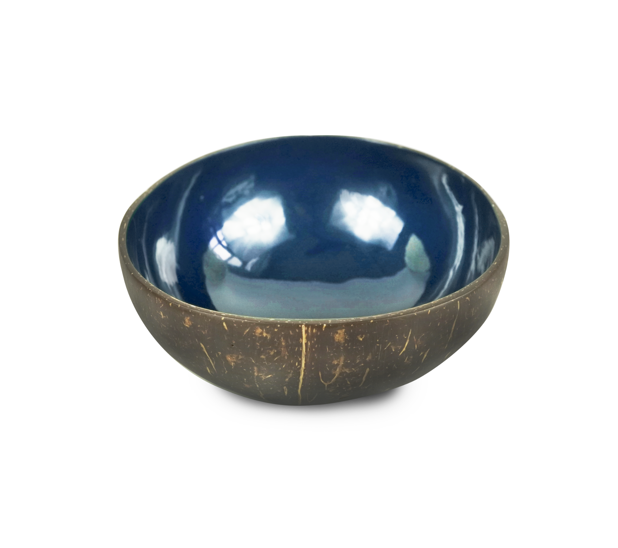  Lacquer Coco Bowl - Blue 
