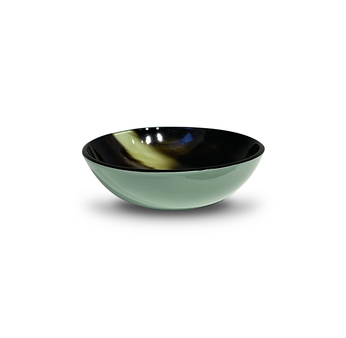 Horn Lacquer Cup Size S ( Light Green Color)