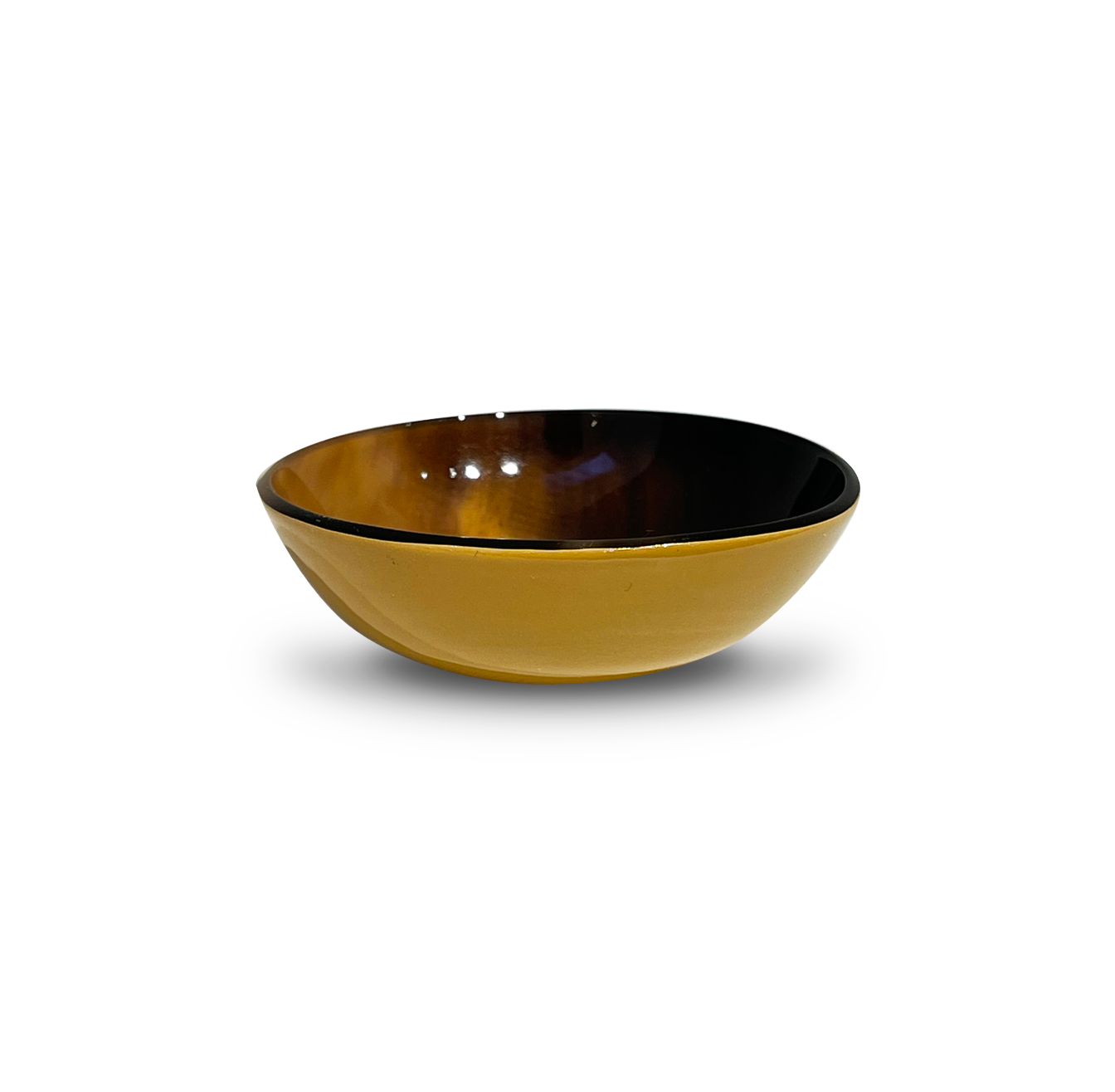 Horn Lacquer Cup Size S ( Yellow Color)