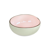  Coconut Bowl Light Green & Pink Color 