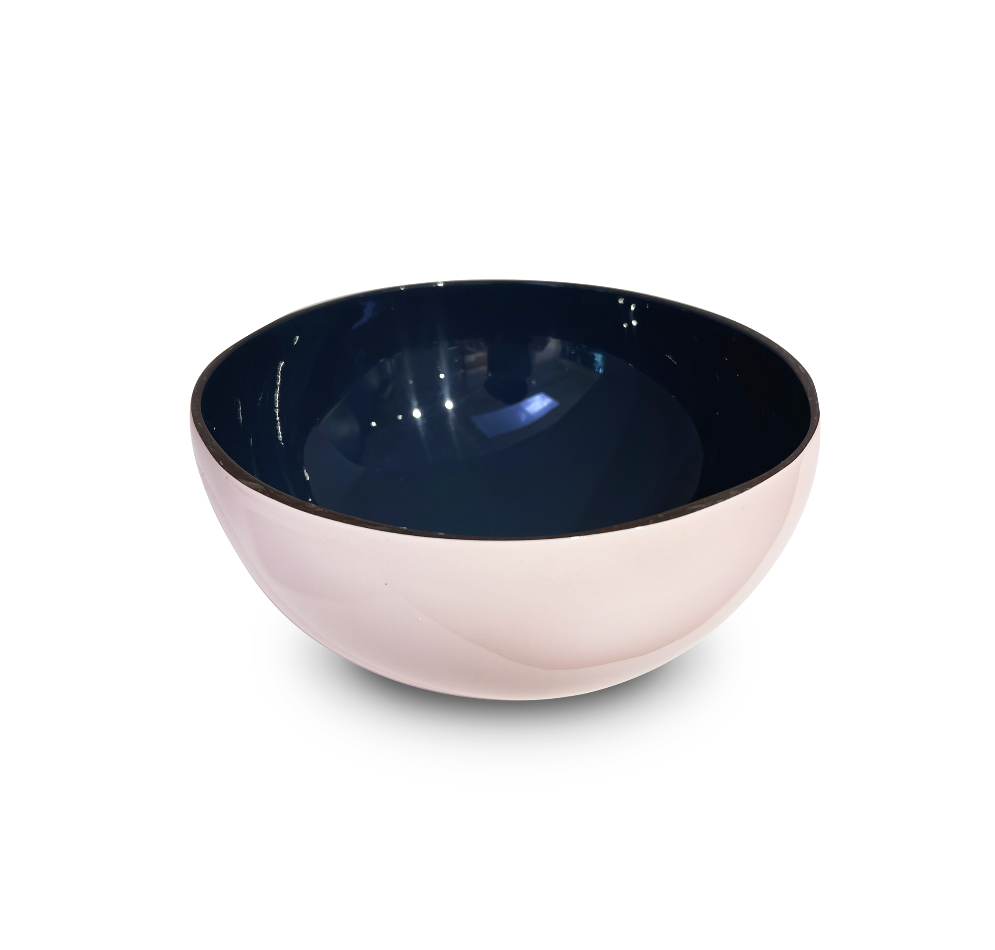 Coconut Bowl Pink & Dark Blue Color