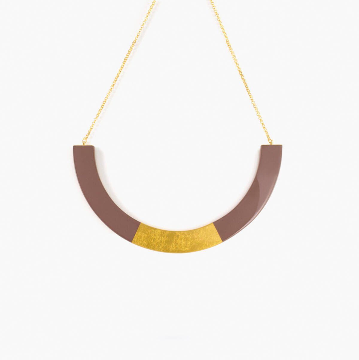 Helios Necklace Brown