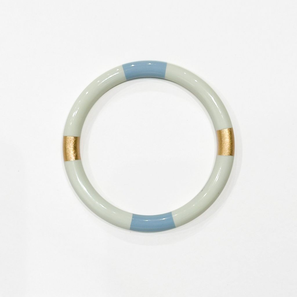 Aura Stripes Ivory - Blue - Gold