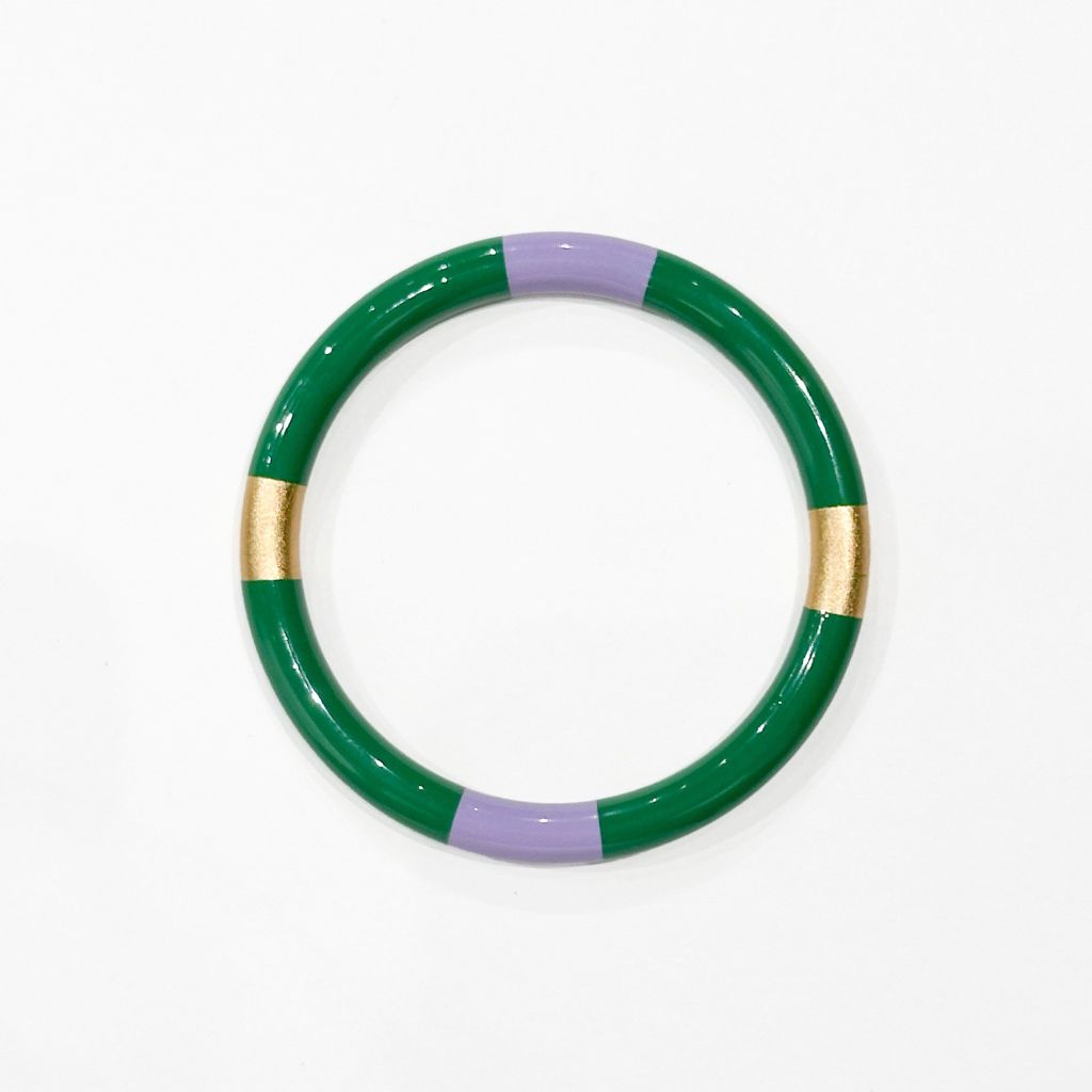 Aura Stripes Green - Purple - Gold