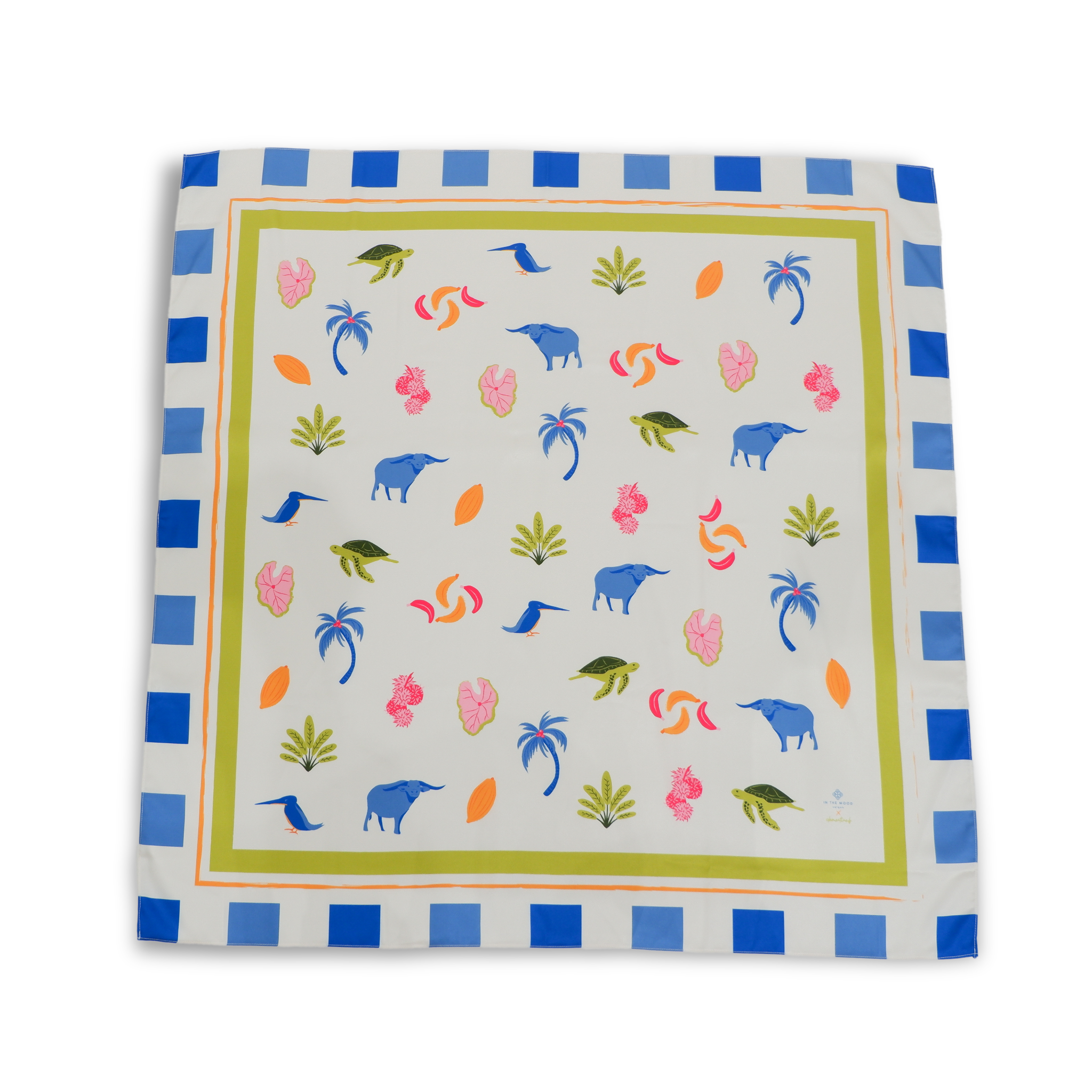 Silk Scarf Viet Nam Tropical