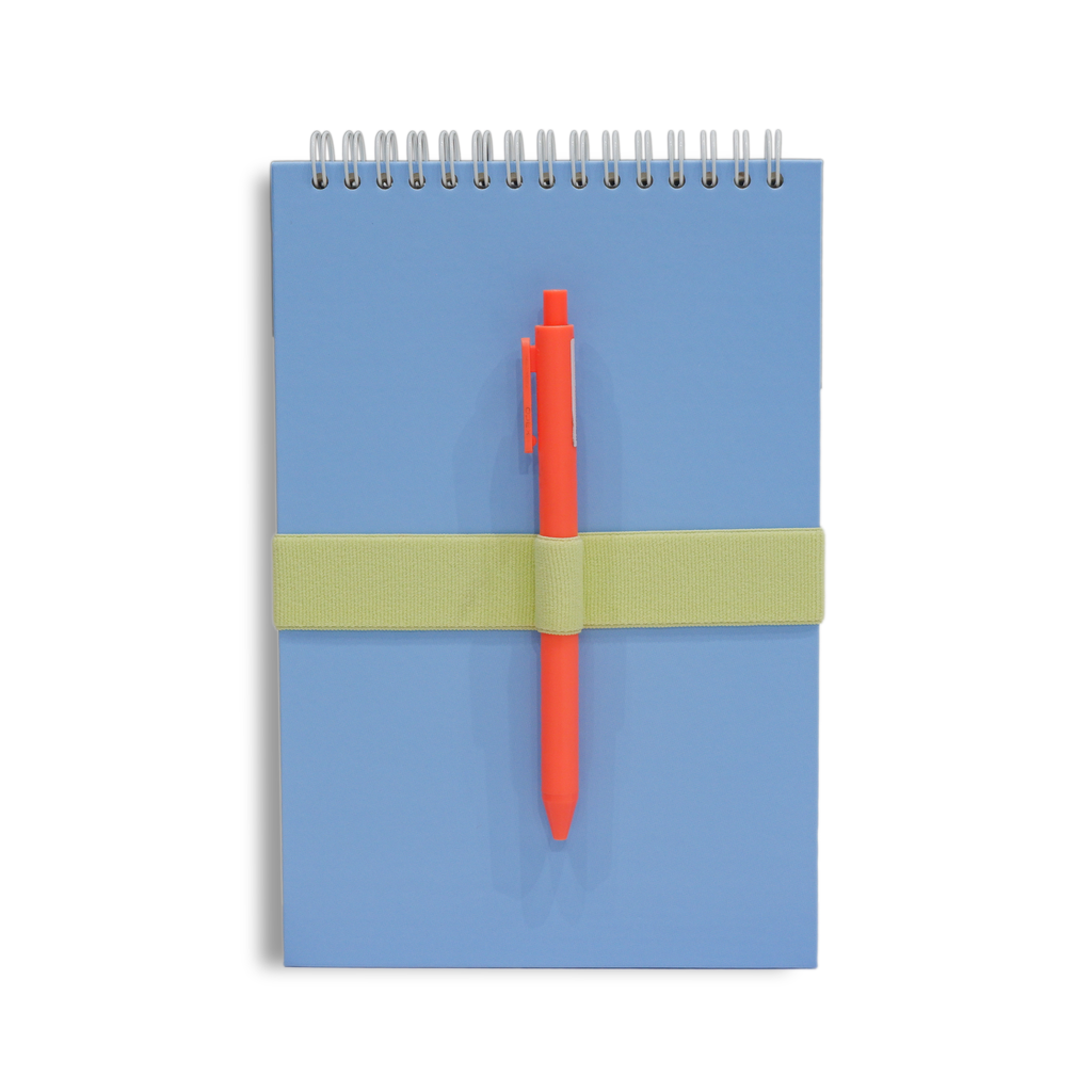 Notebook with Elastic Blue