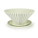  Lines Ceramic Serving Bowl 