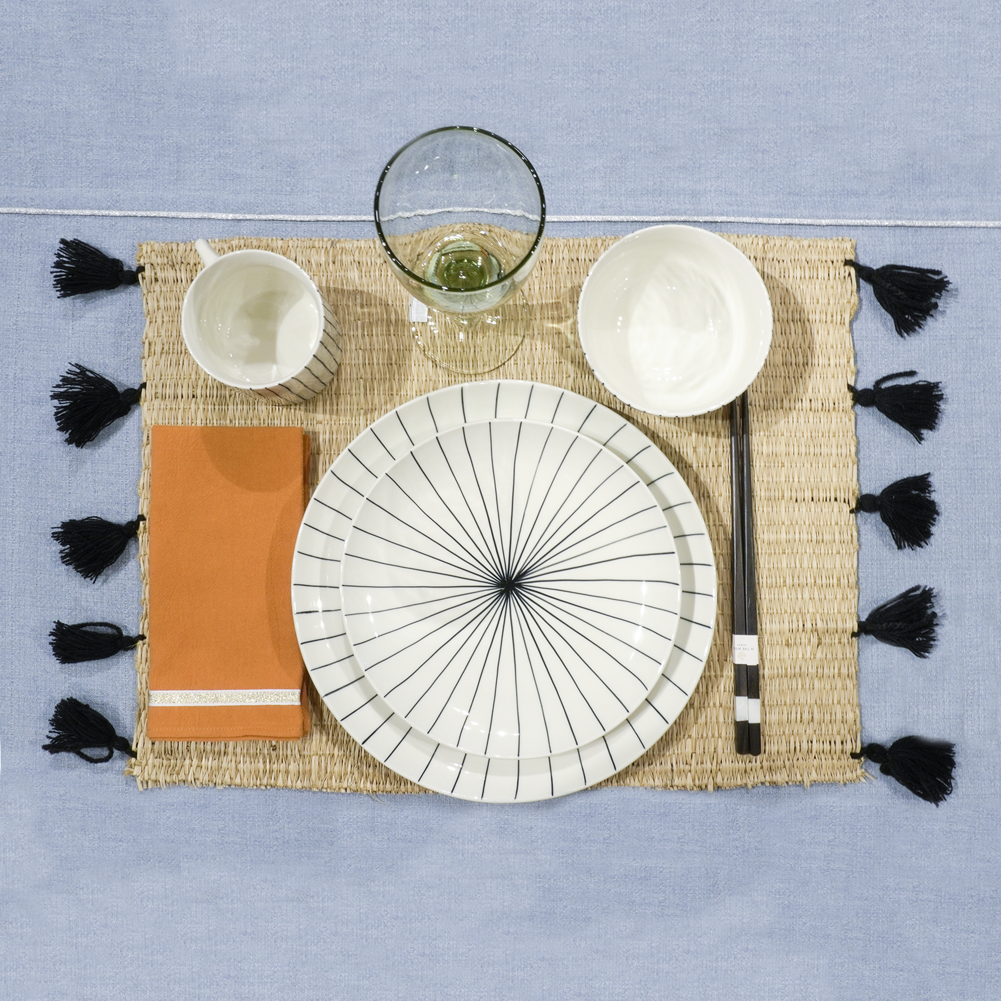 Lines Ceramic Plate